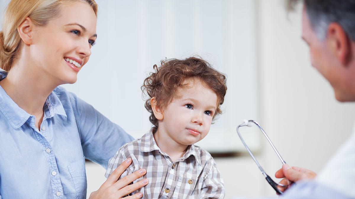 Child at doctor's office