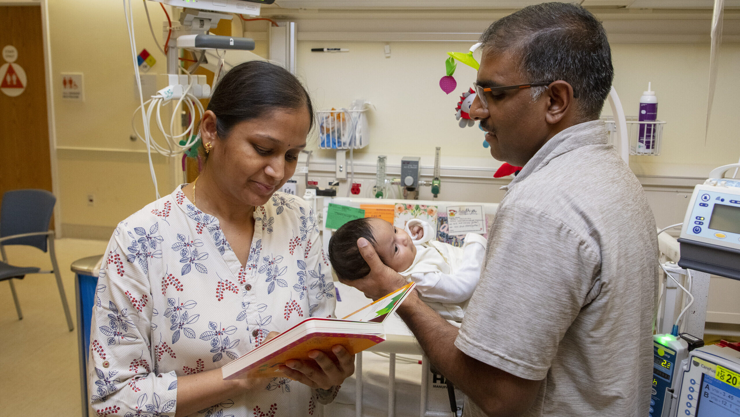 Reading in the NICU, at Lucile Packard Children's Hospital Stanford