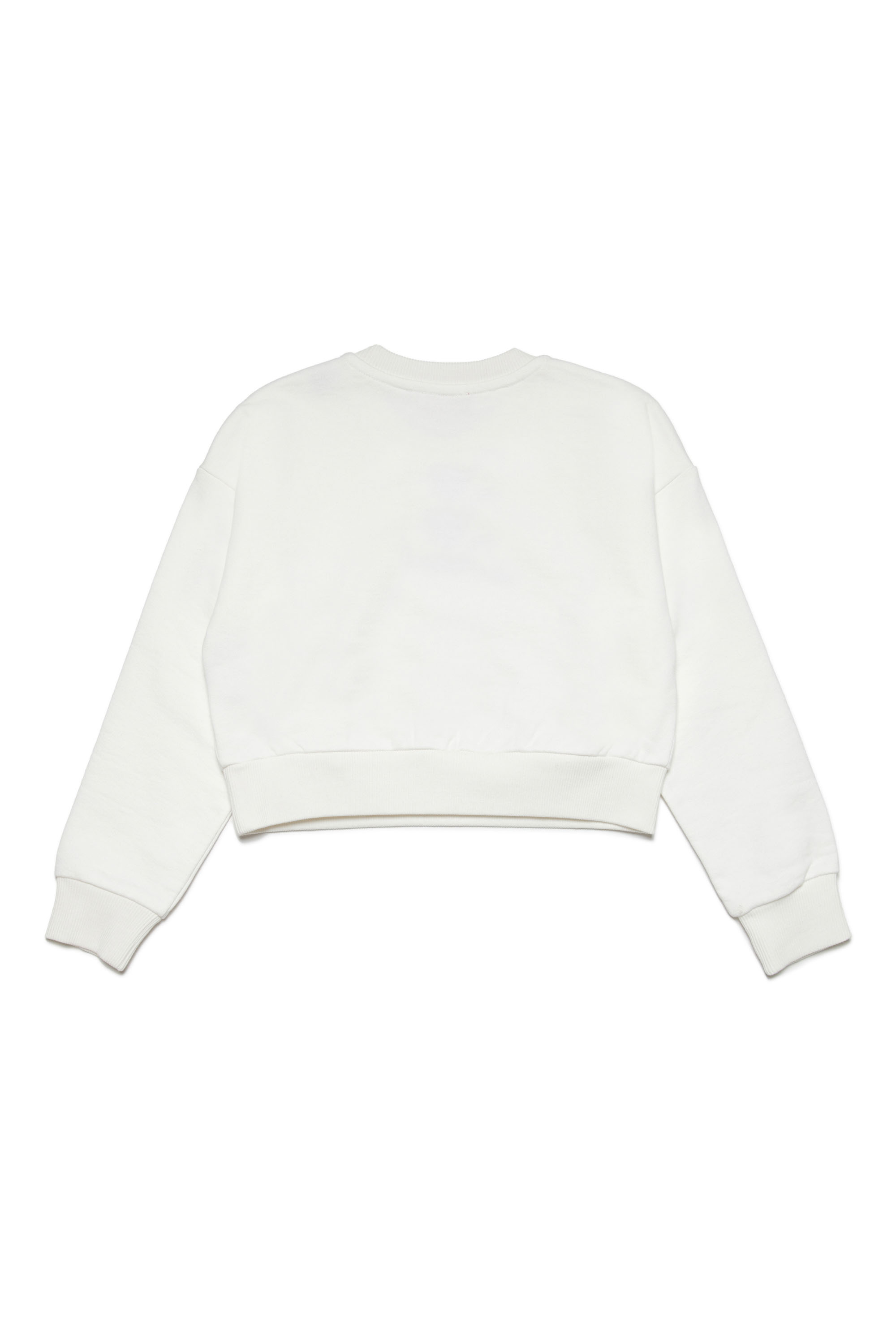 Diesel - SLEM, Woman Sweatshirt with embroidered crest in White - Image 2