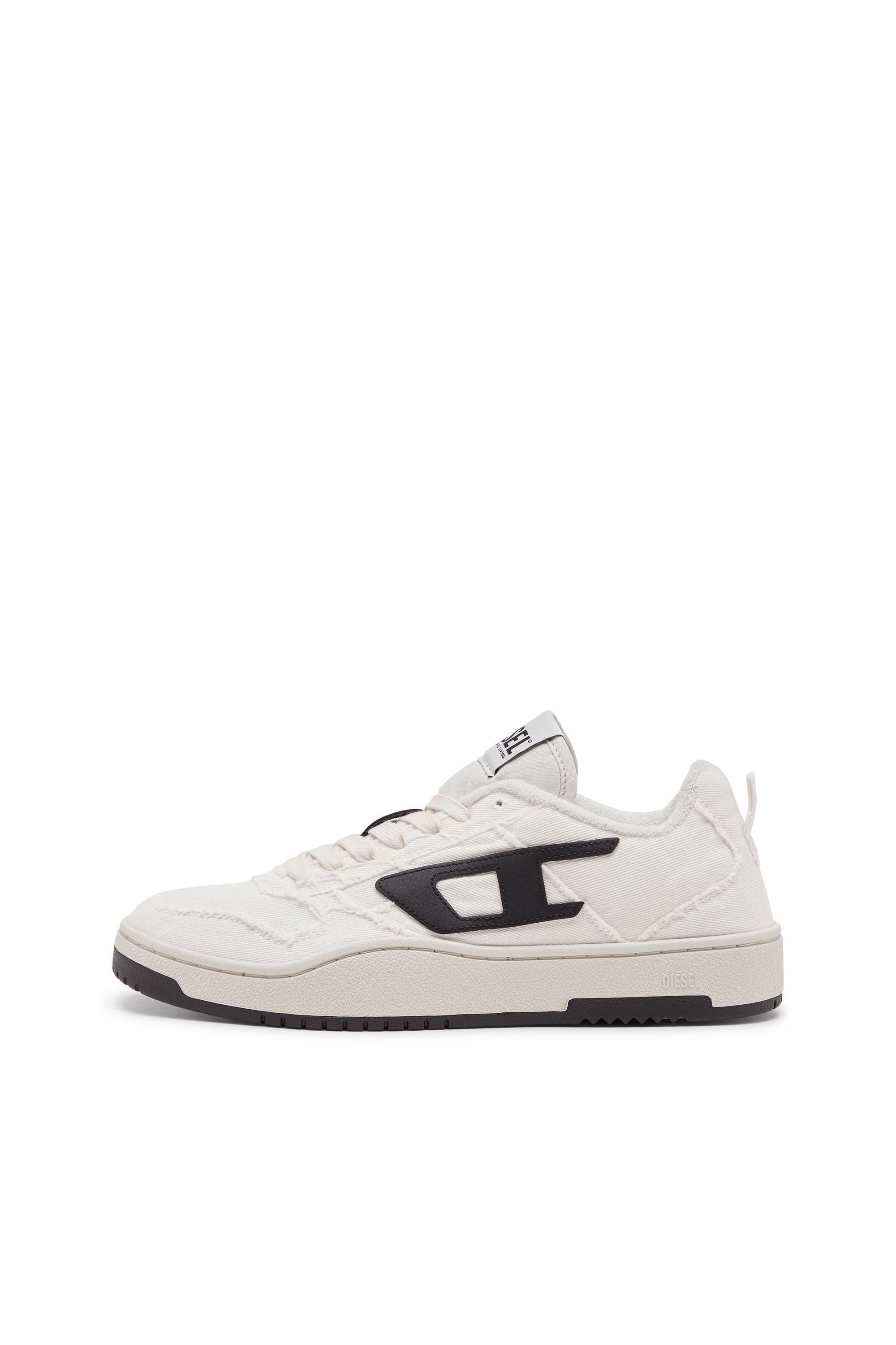 Diesel - S-UKIYO V2 LOW, Man S-Ukiyo Low-Low-top sneakers in frayed denim in Multicolor - Image 7