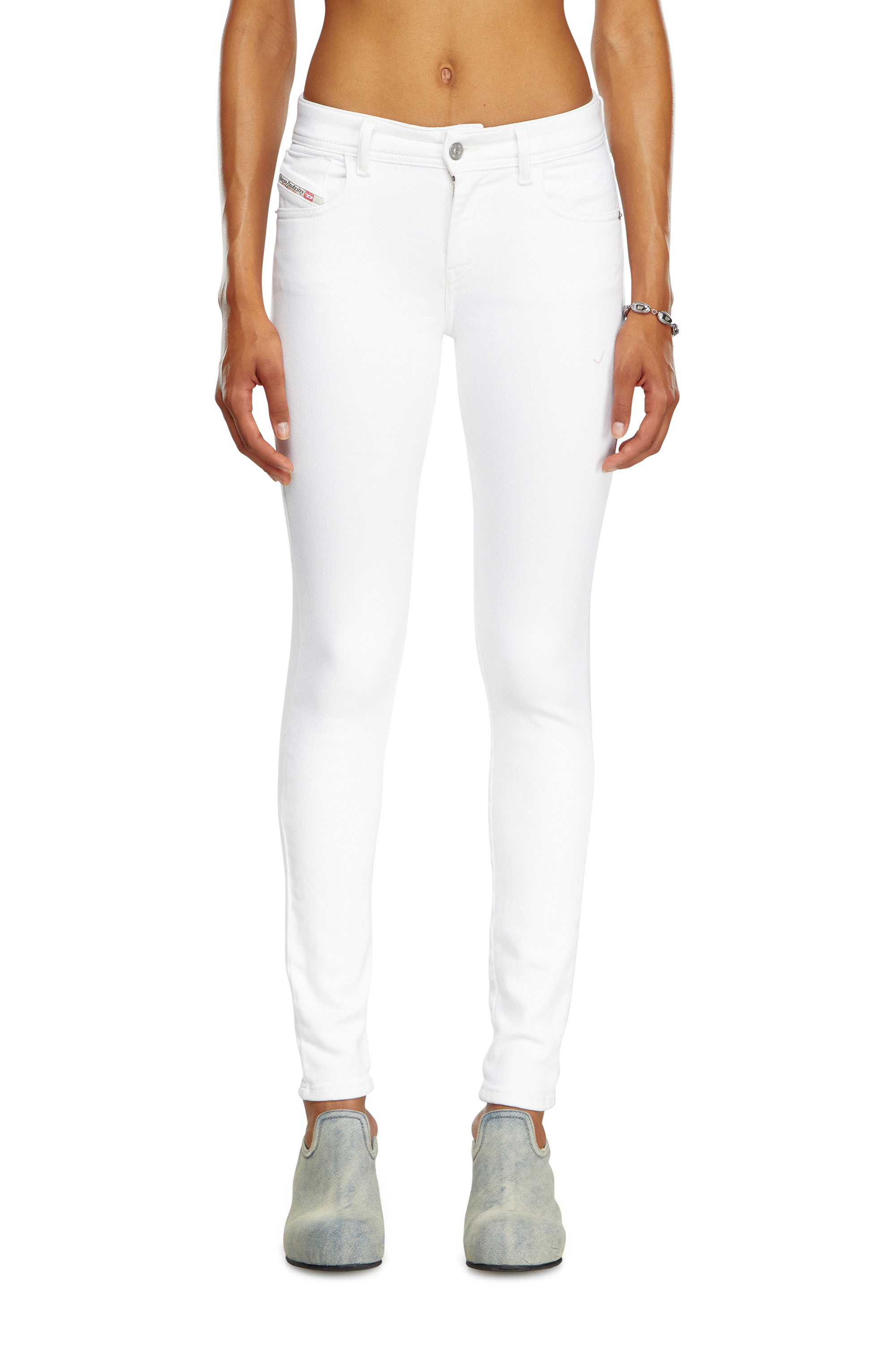 Diesel - Woman's Super skinny Jeans 2017 Slandy 09F90, White - 1