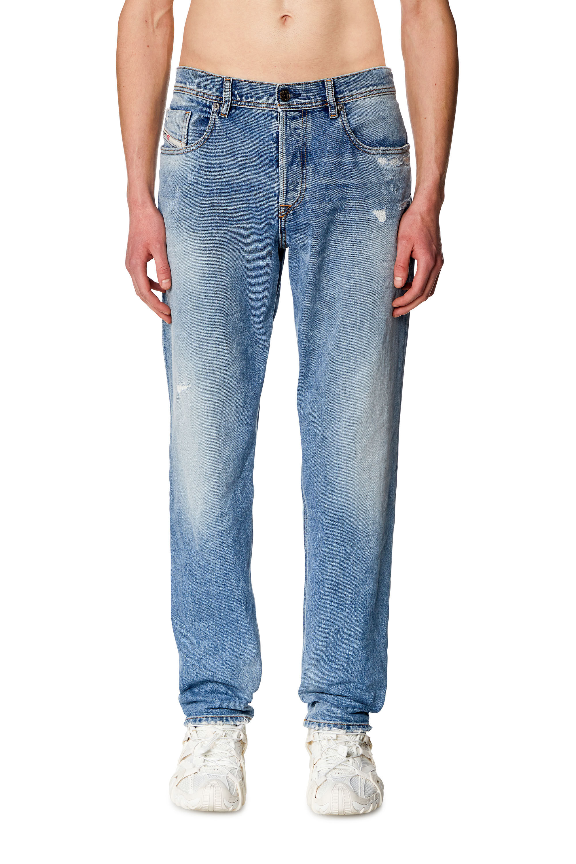 Diesel - Man Tapered Jeans 2023 D-Finitive 09H46, Light Blue - Image 3