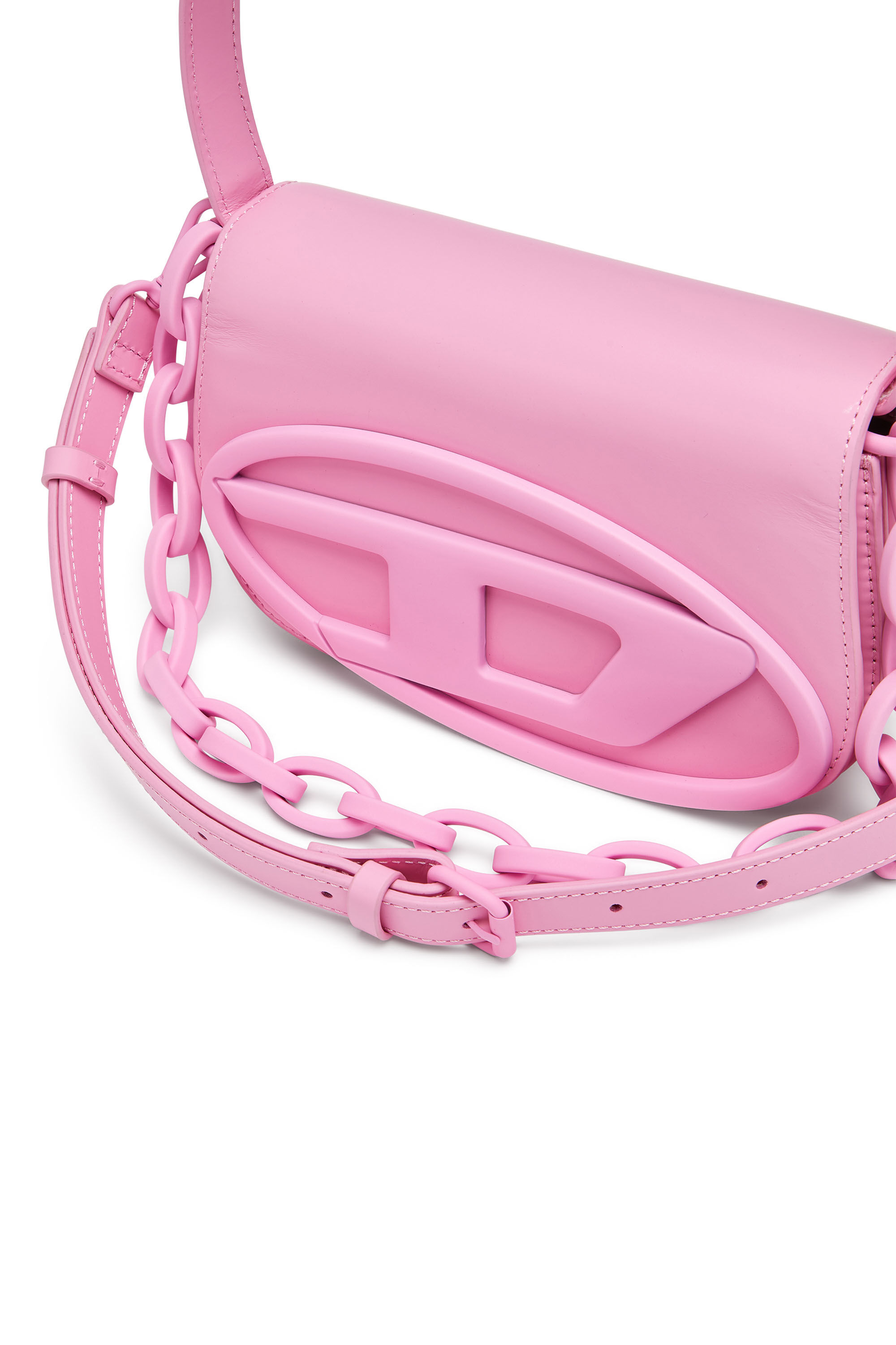 Diesel - 1DR, Woman 1DR-Iconic shoulder bag in matte leather in Pink - Image 2