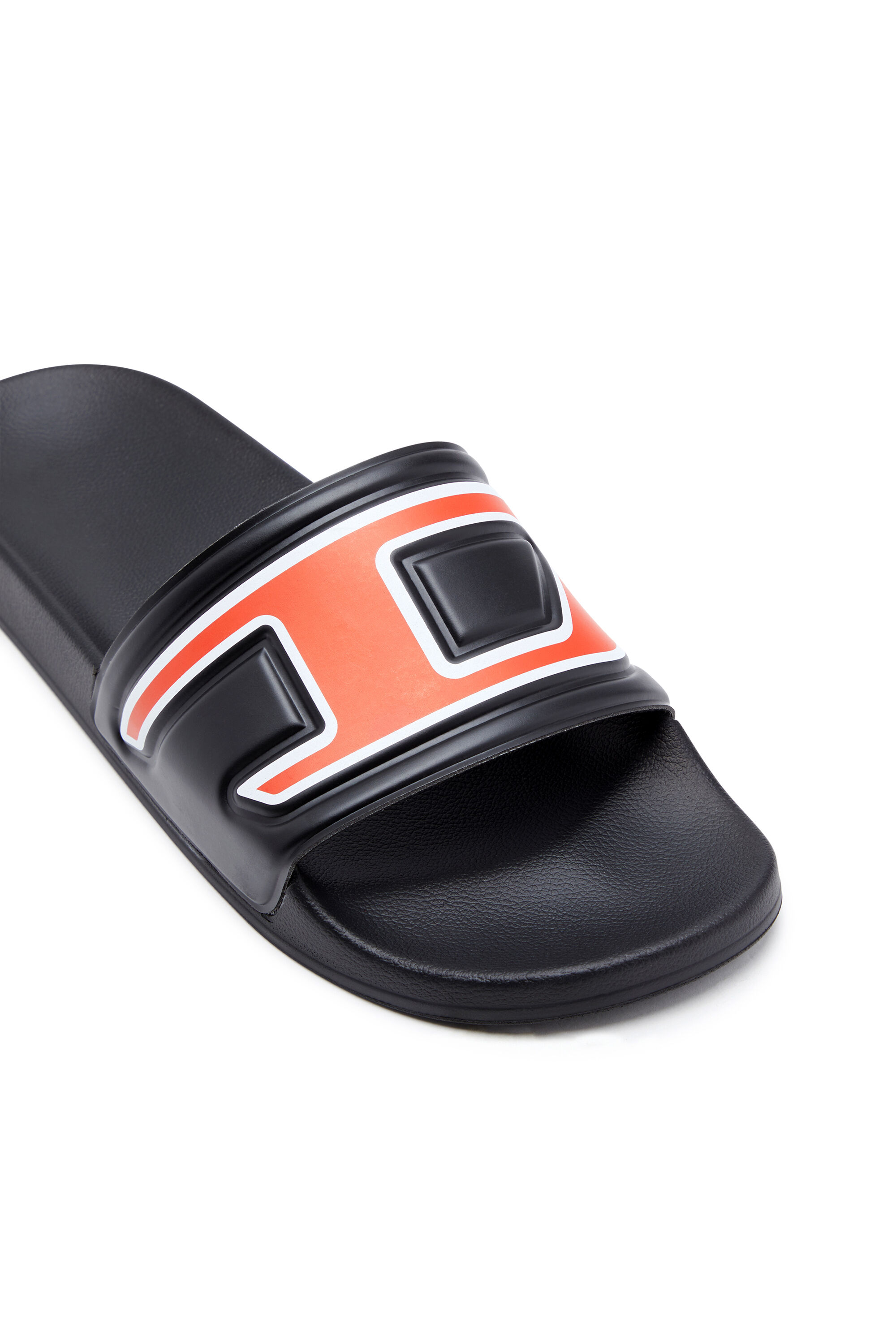 Diesel - SA-MAYEMI D, Man's Sa-Mayemi-Pool slides with embedded D logo in Black - 6