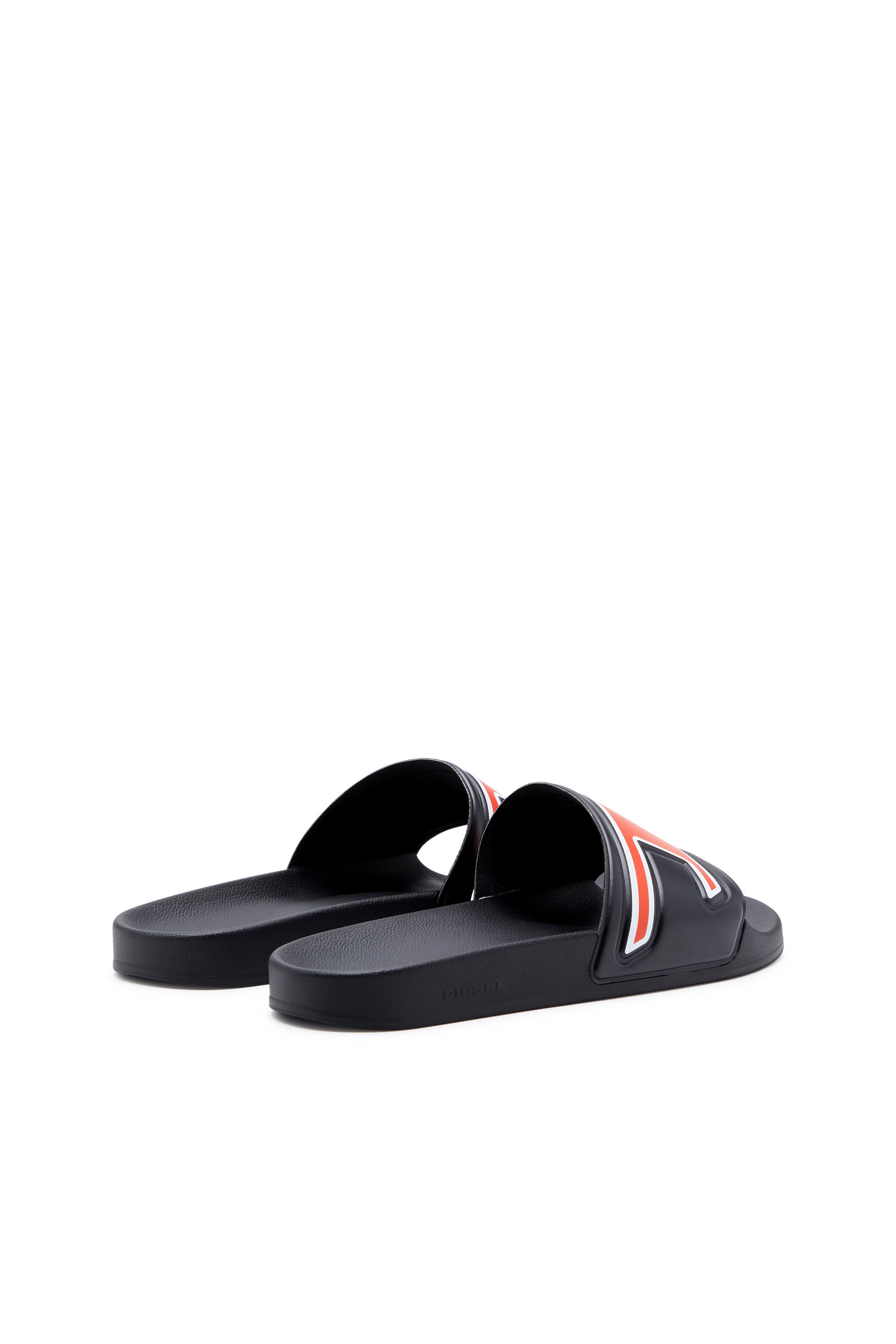 Diesel - SA-MAYEMI D, Man's Sa-Mayemi-Pool slides with embedded D logo in Black - 3