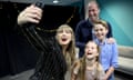 Prince William and his children pose with Taylor Swift