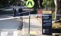 NSW police at the scene of an alleged stabbing at University of Sydney