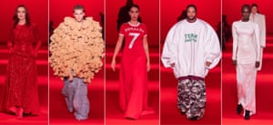 Model's on the runway at Vetements