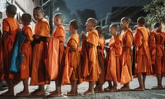Luang Prabang, Laos ‘This photo captures novice monks at around 6am as they wake up to collect alms offerings. Each morning, these young monks follow a tradition that is centuries old. The young monk yawning in the lineup perfectly mirrored how I felt that early morning. This image symbolises the blend of dedication and humanity in their daily ritual. It was amazing. It’s a small glimpse into a vibrant cultural practice of the people of Laos.’