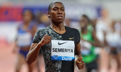 Caster Semenya winning the women’s 800m Diamond League race in Doha this month.