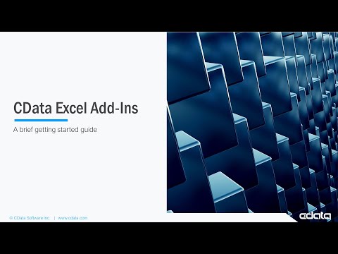 YouTube Thumbnail: Getting Started with CData Excel Add-Ins