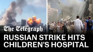 video: Kyiv children’s hospital hit in daytime hypersonic strike