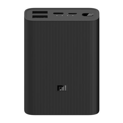 10000mAh Mi Power Bank 3 Ultra Compact Black 10000mAh