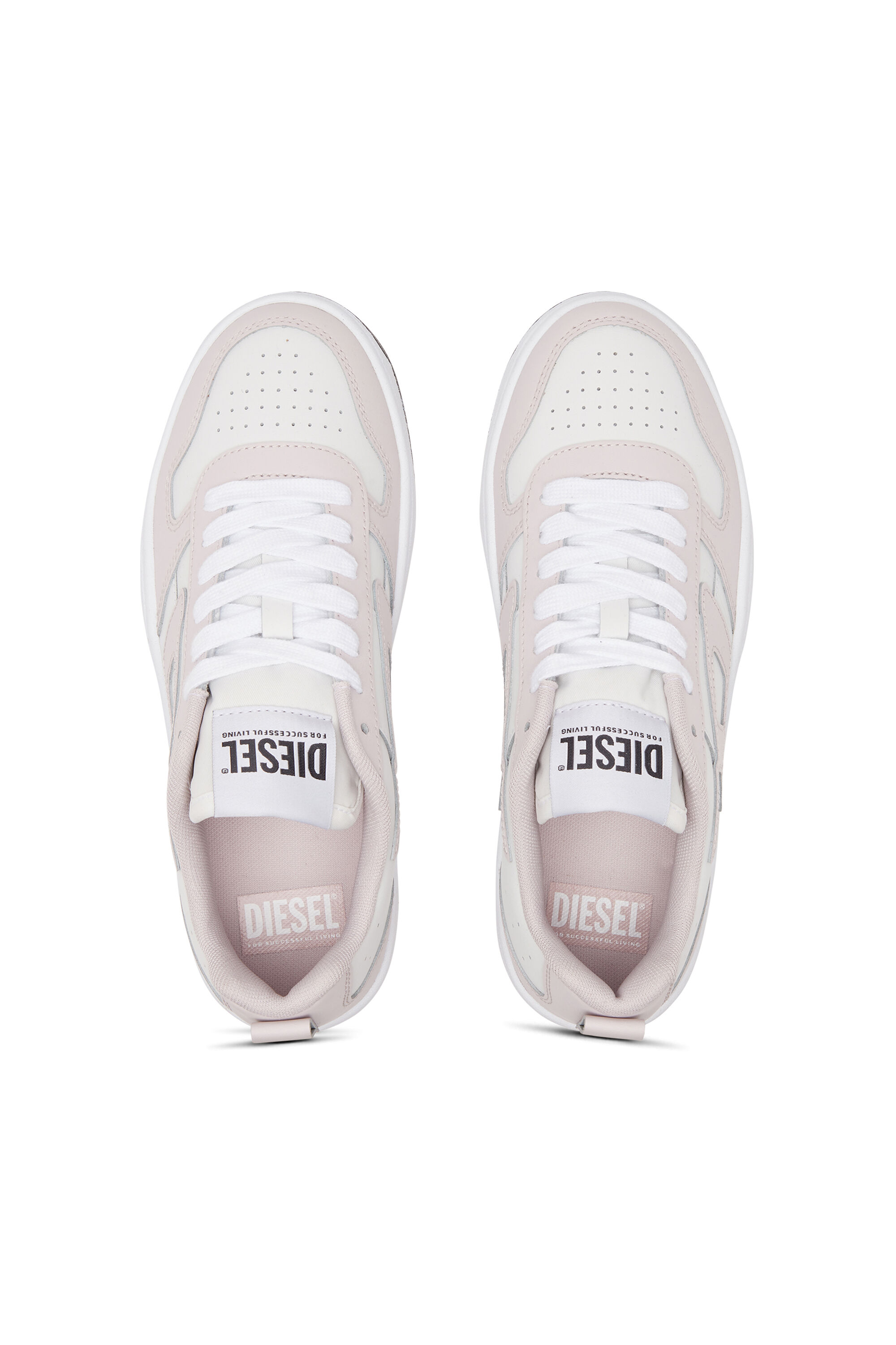 Diesel - S-UKIYO V2 LOW W, Woman S-Ukiyo Low-Low-top sneakers in leather and nylon in Multicolor - Image 4