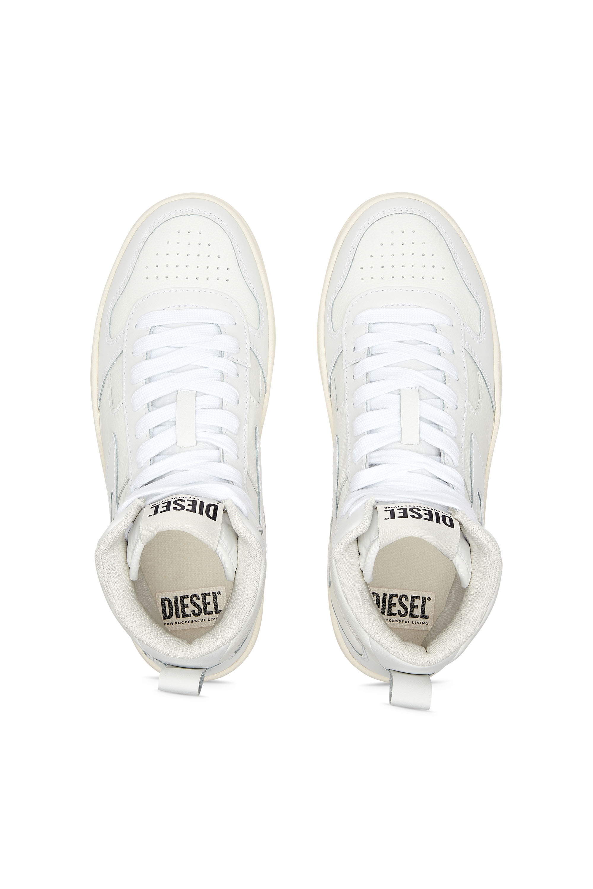 Diesel - S-UKIYO V2 LOW, Woman S-Ukiyo V2 Mid W - High-top sneakers with D branding in White - Image 5