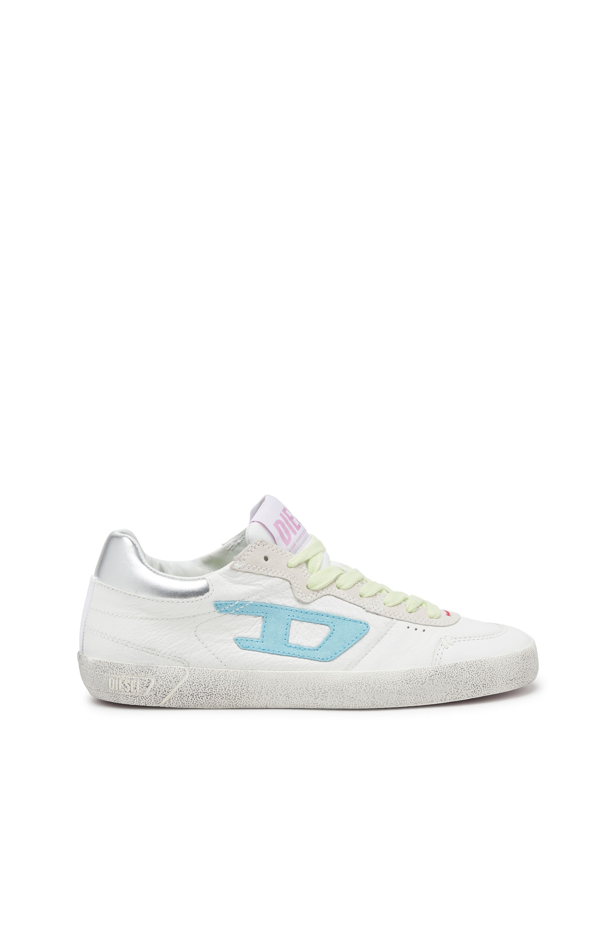 Diesel - S-LEROJI LOW W, Woman S-Leroji Low-Pastel leather and suede sneakers in Multicolor - Image 1