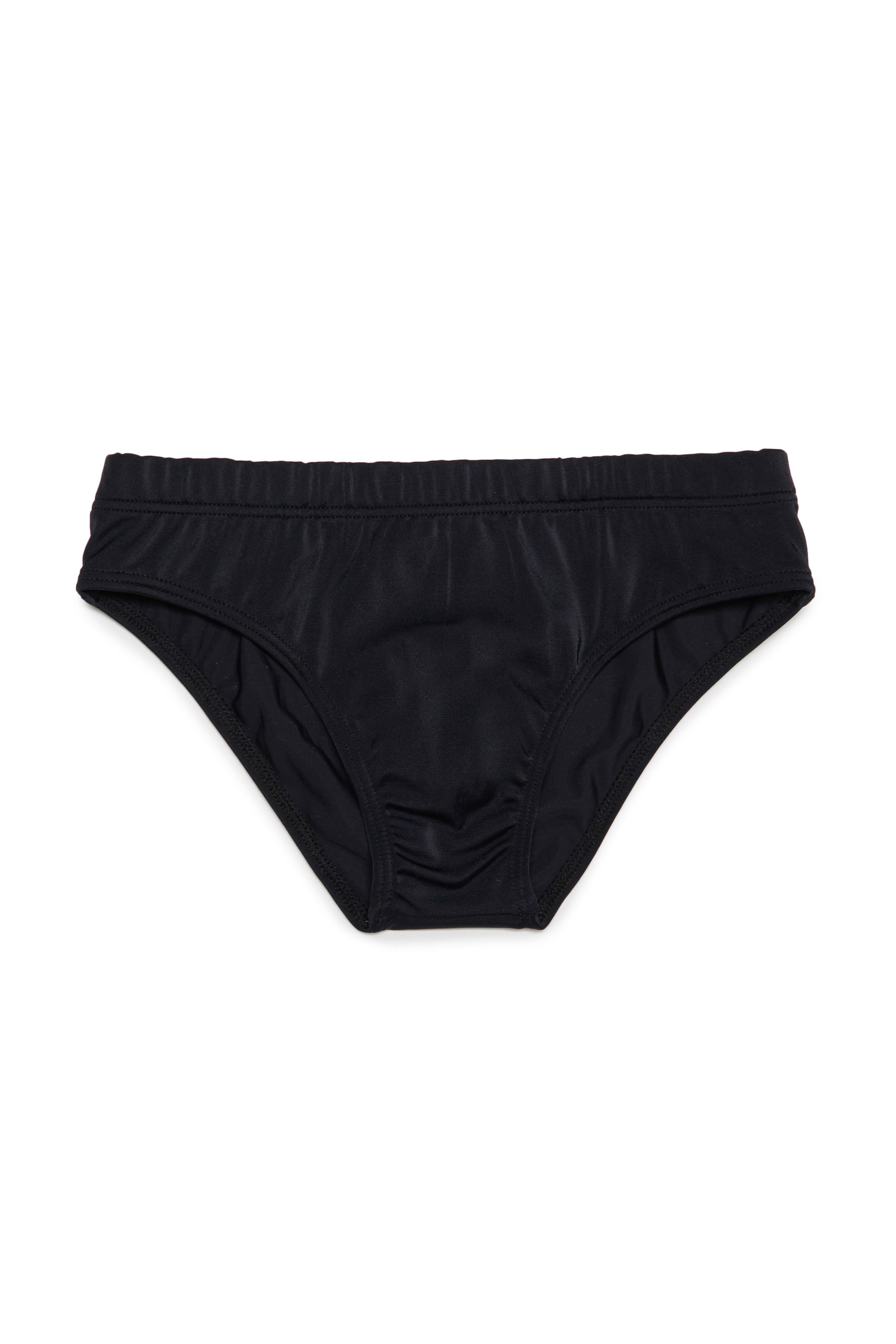 Diesel - MILVO, Man Swim briefs with maxi logo in Black - Image 1