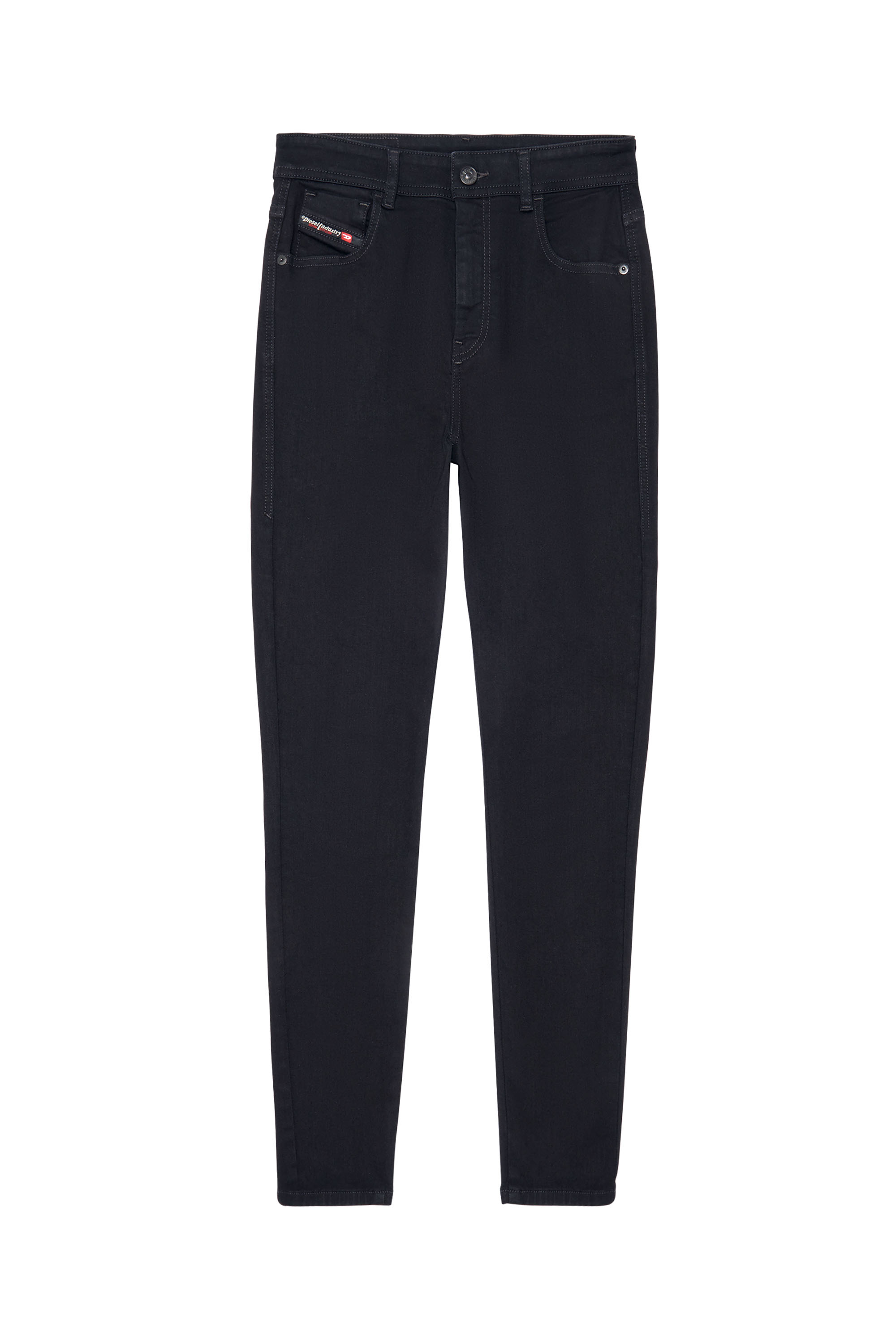 Diesel - Woman Super skinny Jeans 1984 Slandy-High 069EF, Black/Dark grey - Image 3