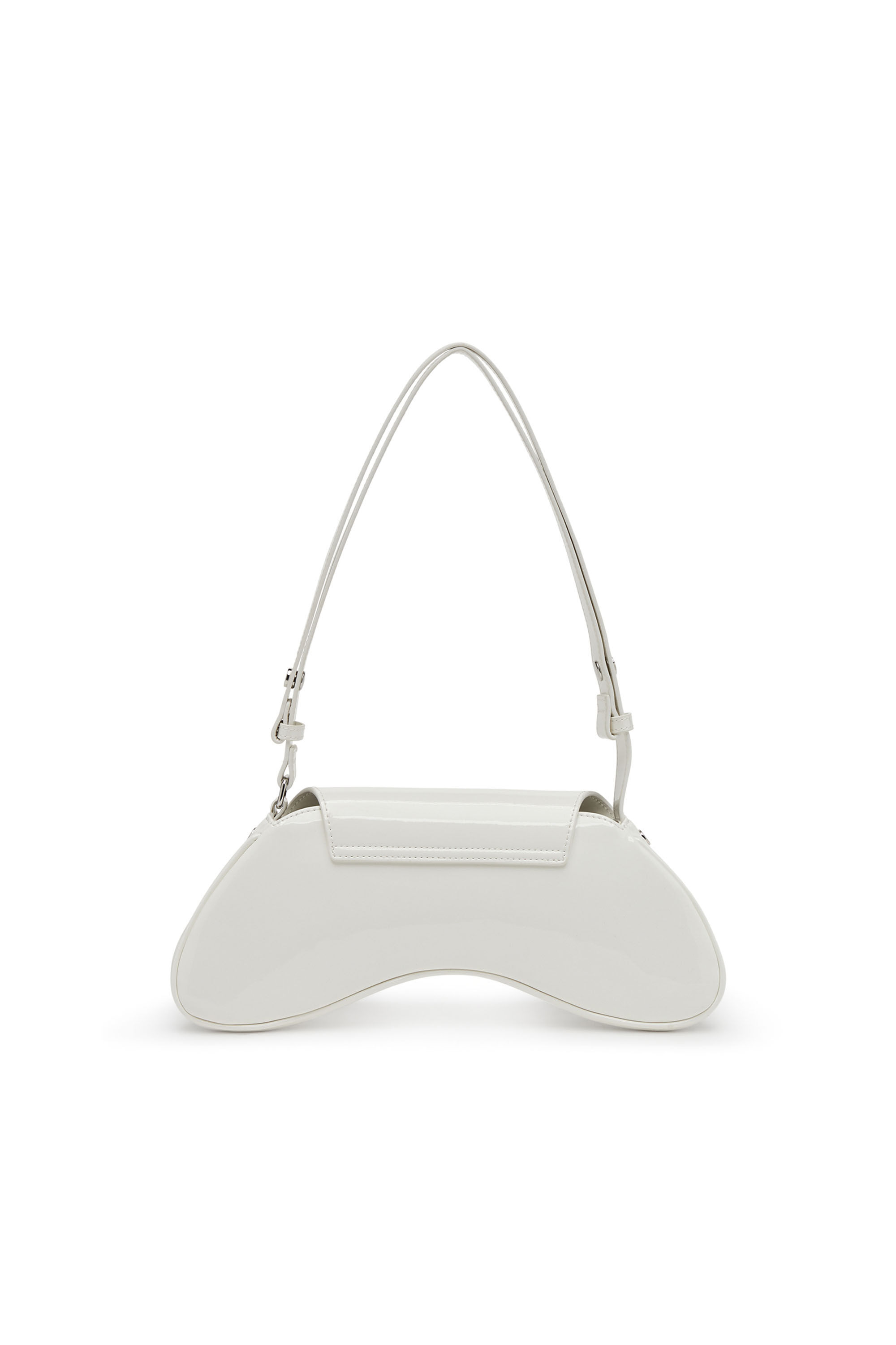 Diesel - PLAY CROSSBODY, Woman Play-Glossy crossbody bag in White - Image 3