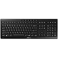 Cherry Stream Wireless Keyboard with SX Scissors Mechanism, Slim yet Full Size QWERTY Ergo Friendly with Number Pad, Thin Des