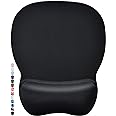 MROCO Ergonomic Mouse Pad with Gel Wrist Support, Comfortable Mousepad with Smooth Wrist Rest Surface and Non-Slip PU Base fo