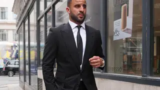 Kyle Walker arriving at the Central Family Court in London.