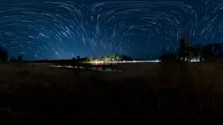 Star Trails and Southern Delta Aquariid