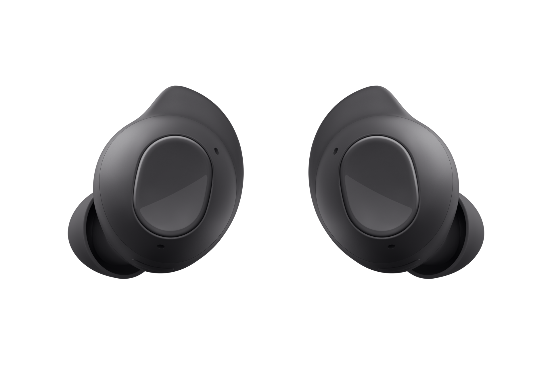 Czarne słuchawki bezprzewodowe dokanałowe Galaxy Buds FE przodem