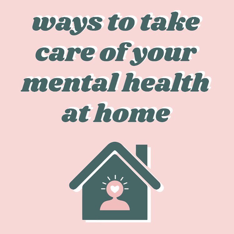 Taking care of your mental health is super important, and therapy is not always available or the right fit for everyone. So, here&rsquo;s few ways you can take care of your mental health at home! Please like and share to spread this as a resource!
.
