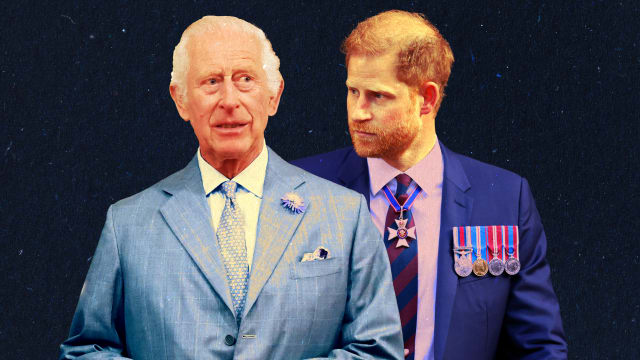 King Charles and Prince Harry.