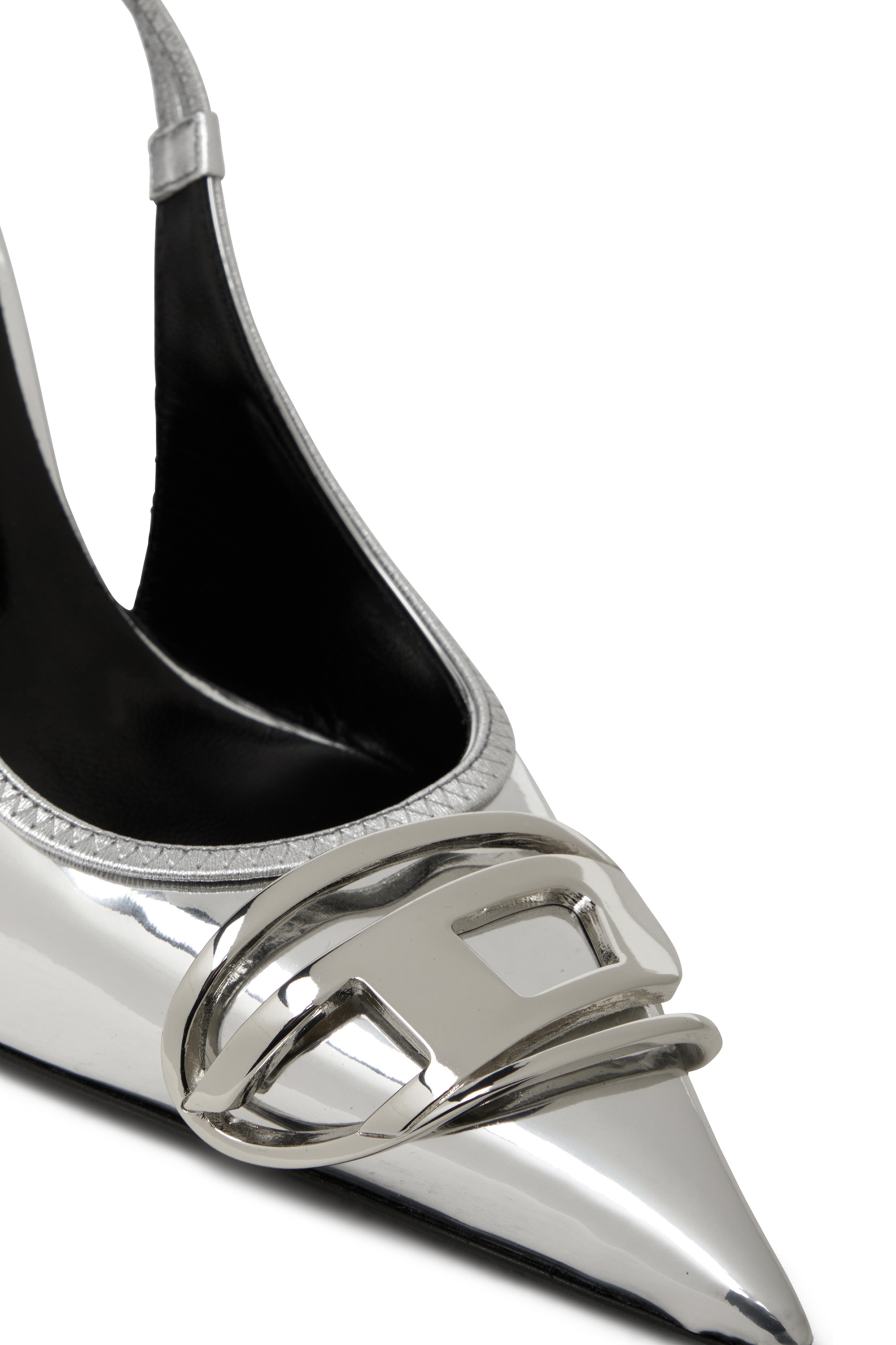 Diesel - D-VENUS SB, Woman D-Venus-Slingback pumps with mirror finish in Silver - Image 7