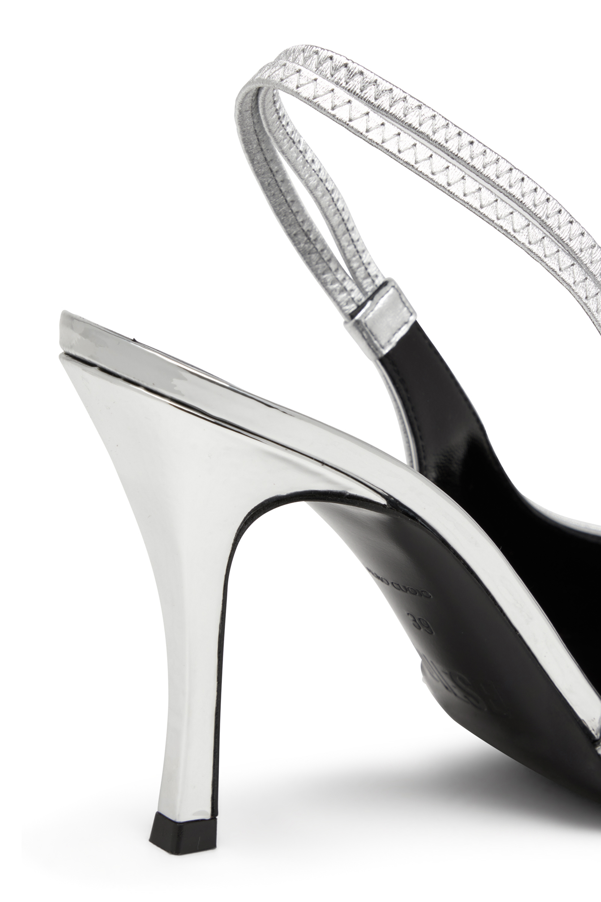 Diesel - D-VENUS SB, Woman D-Venus-Slingback pumps with mirror finish in Silver - Image 5