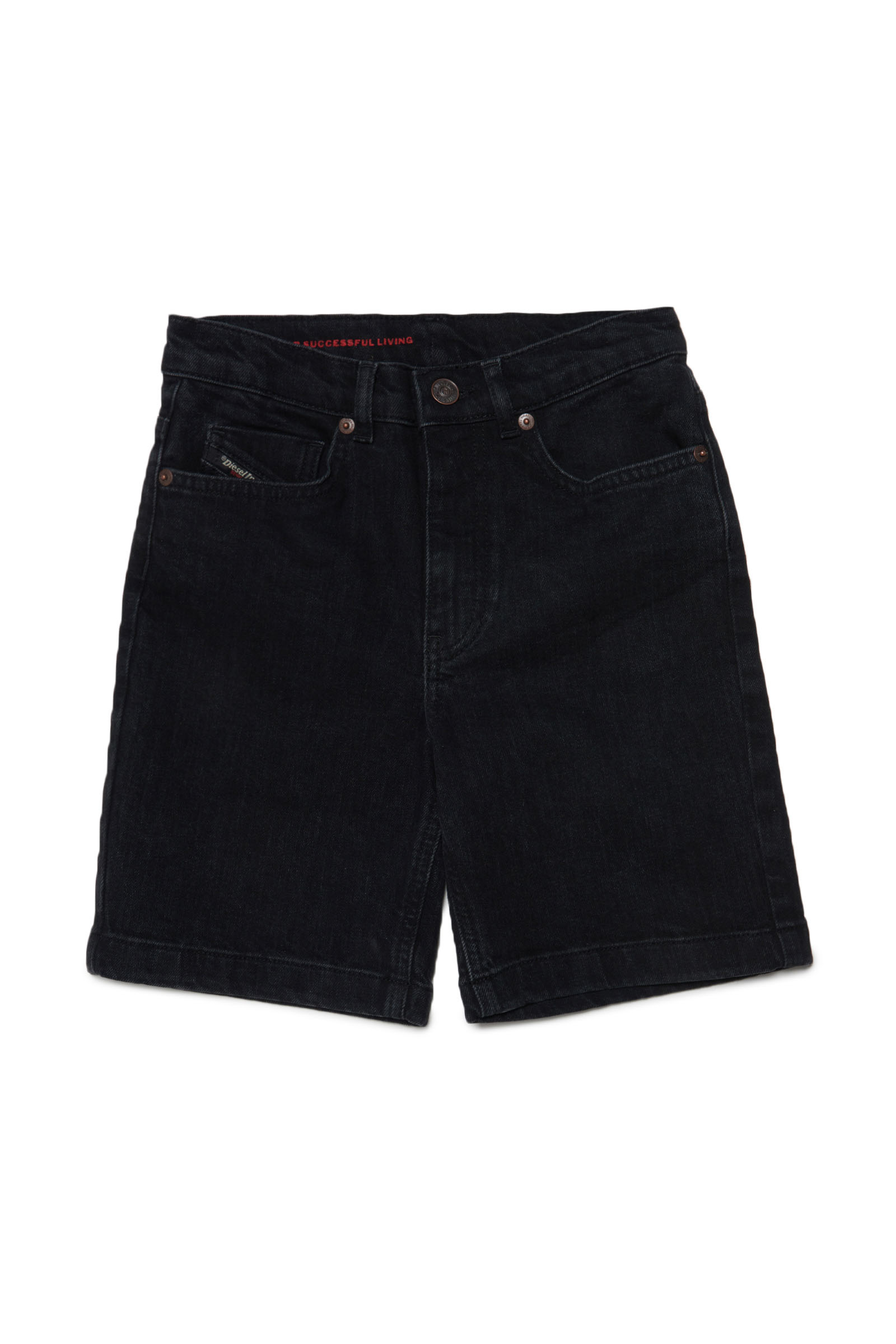 Diesel - D-MACS-SH-J, Uomo Bermuda in denim in Nero - Image 1