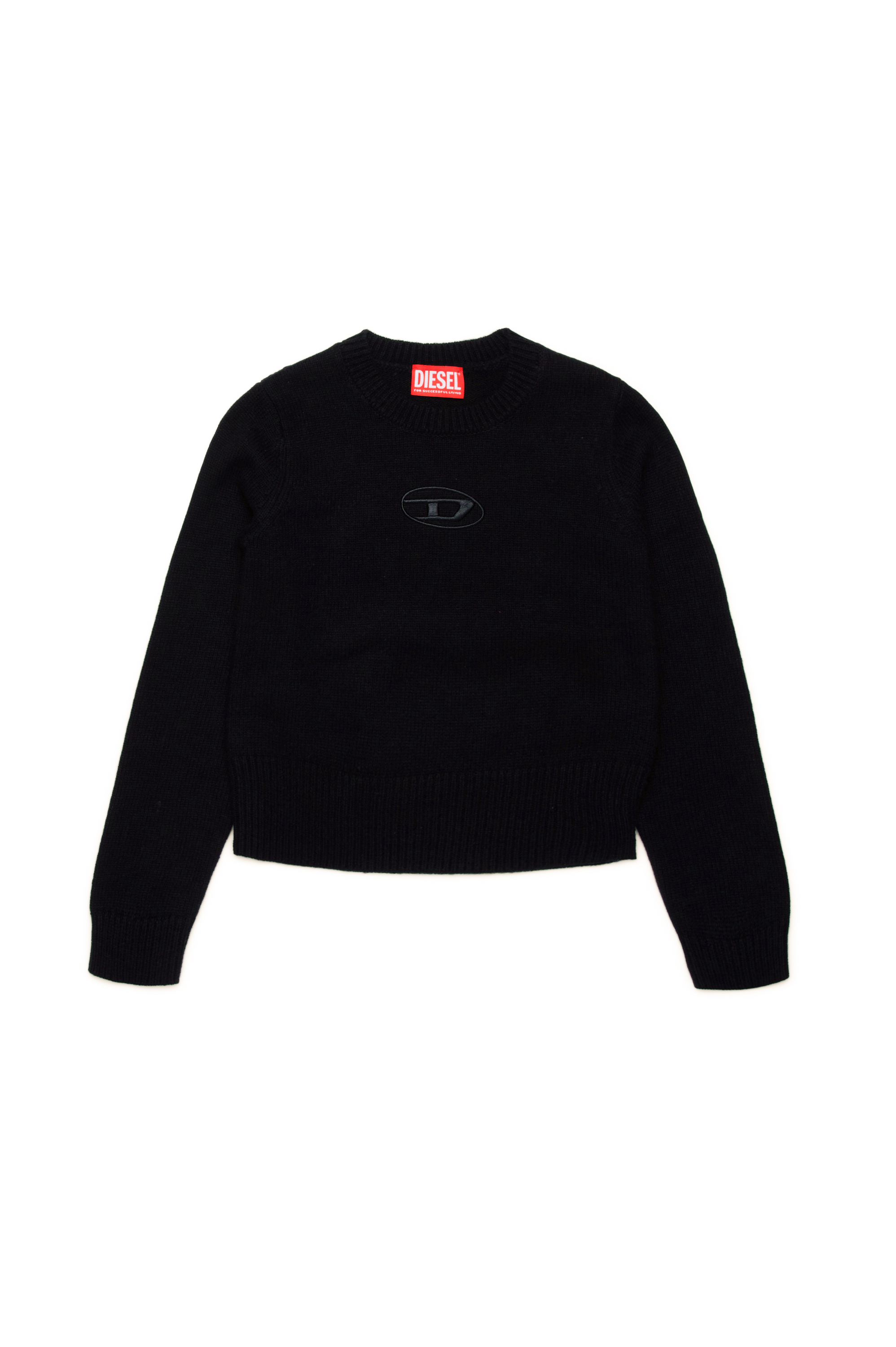 Diesel - KGANDIE, Woman's Jumper in cashmere-enriched blend in Black - 1