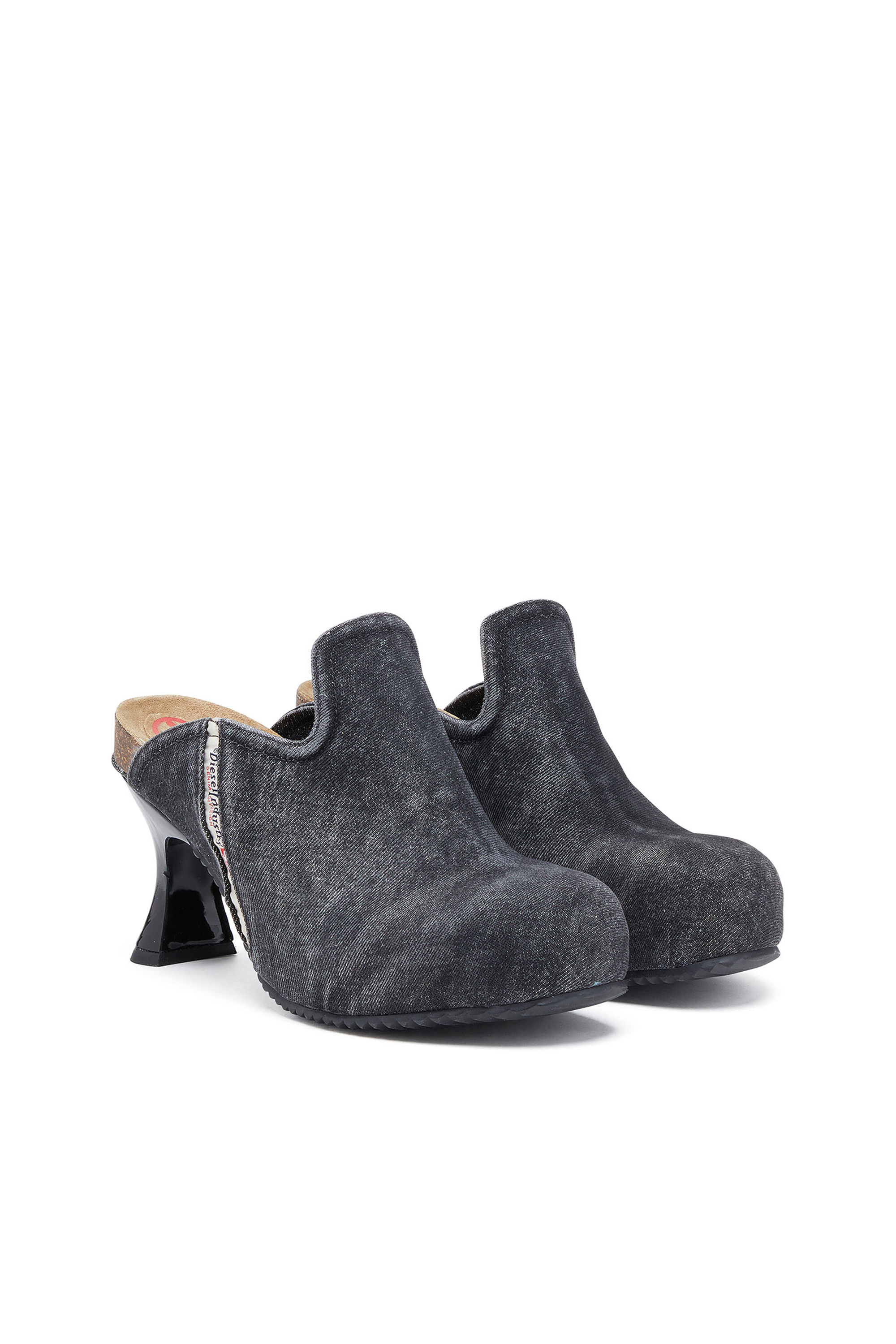 Diesel - D-WOODSTOCK ML W, Woman's D-Woodstock-Denim mules in Black - 2