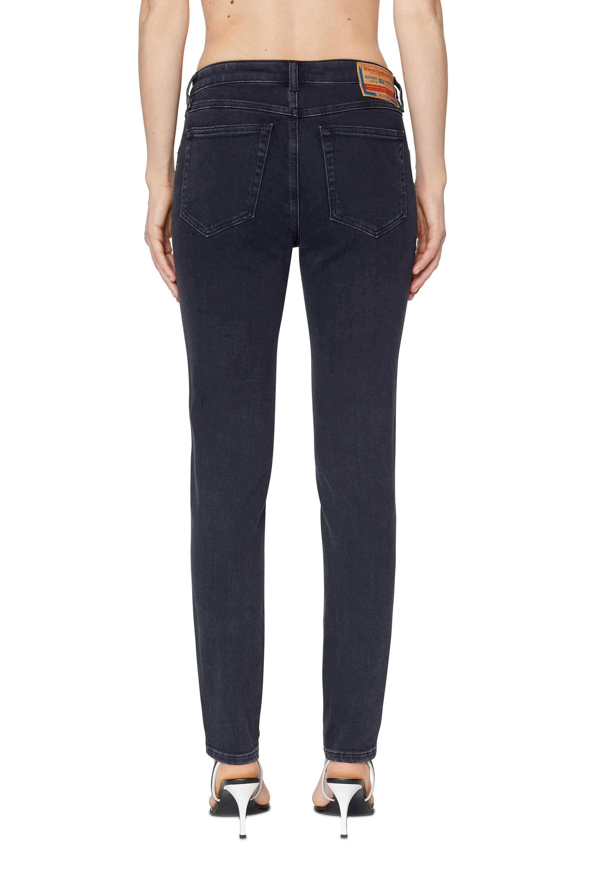 Diesel - Donna Skinny Jeans 2015 Babhila Z870G, Nero/Grigio scuro - Image 4