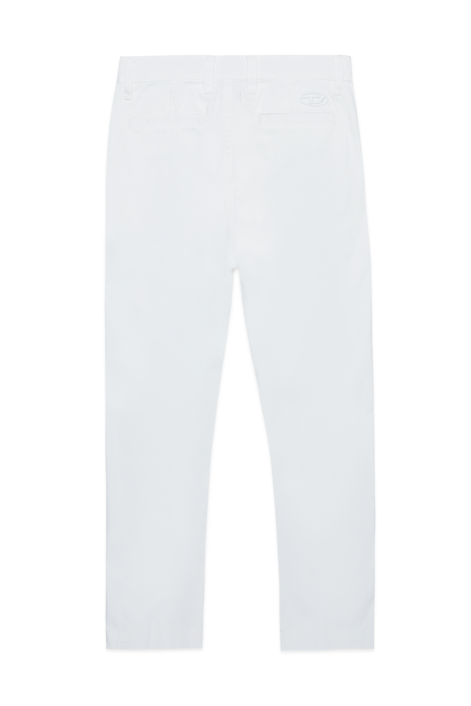 Diesel - PBAS, Uomo Pantaloni chino in cotone con logo Oval D ricamato in Bianco - Image 2