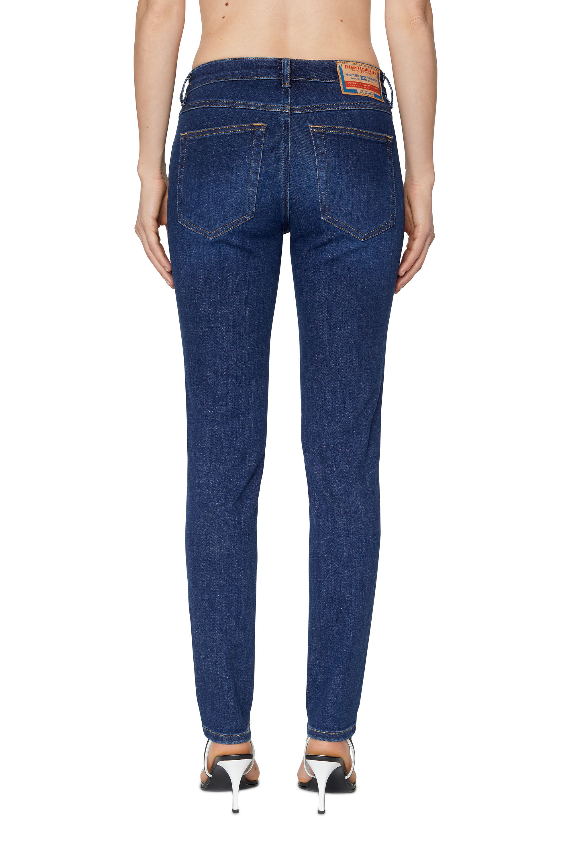 Diesel - Donna Skinny Jeans 2015 Babhila 09C58, Blu Scuro - Image 4