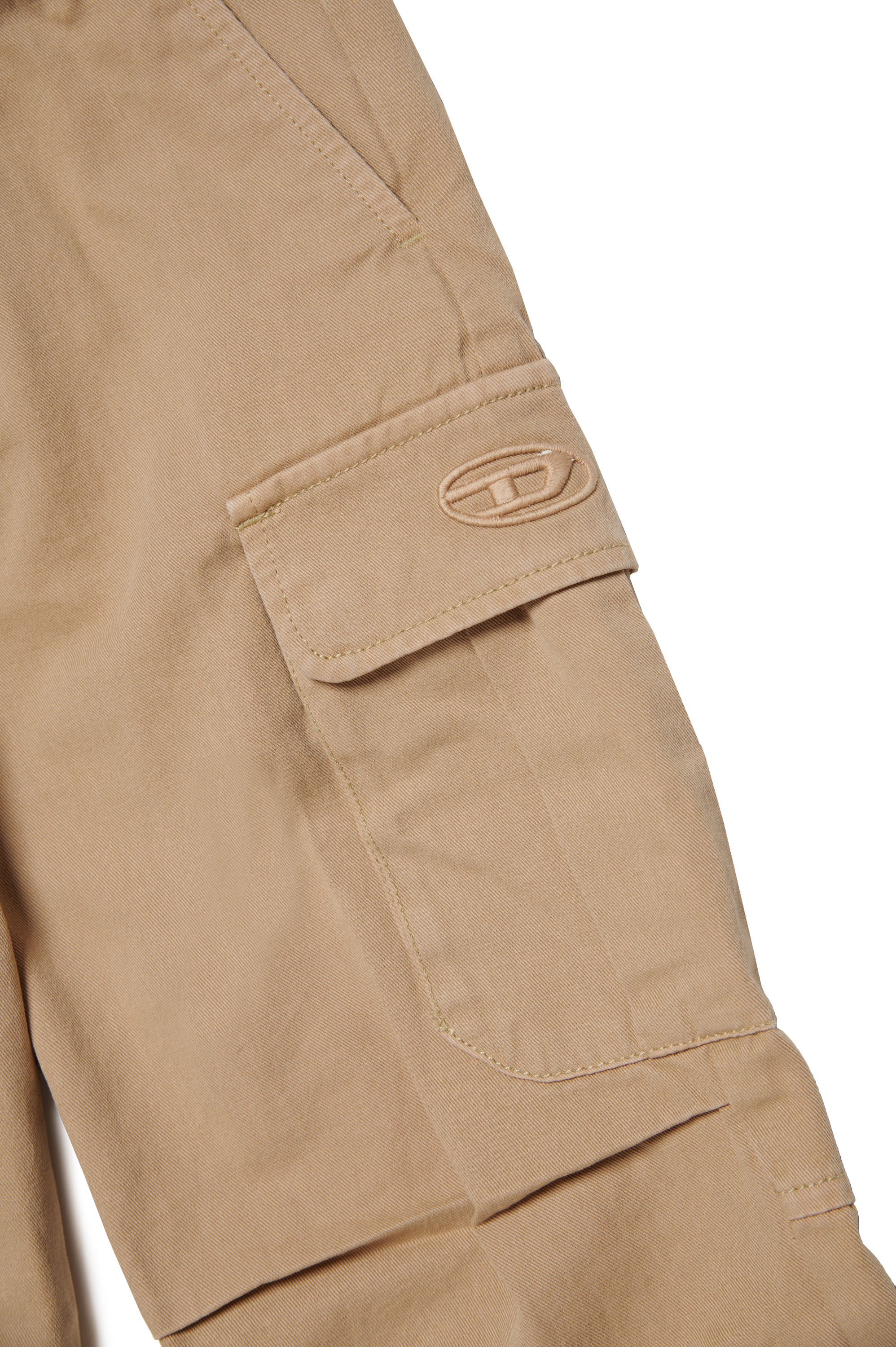 Diesel - PICAR, Uomo Pantaloni cargo in twill di cotone in Marrone - Image 3