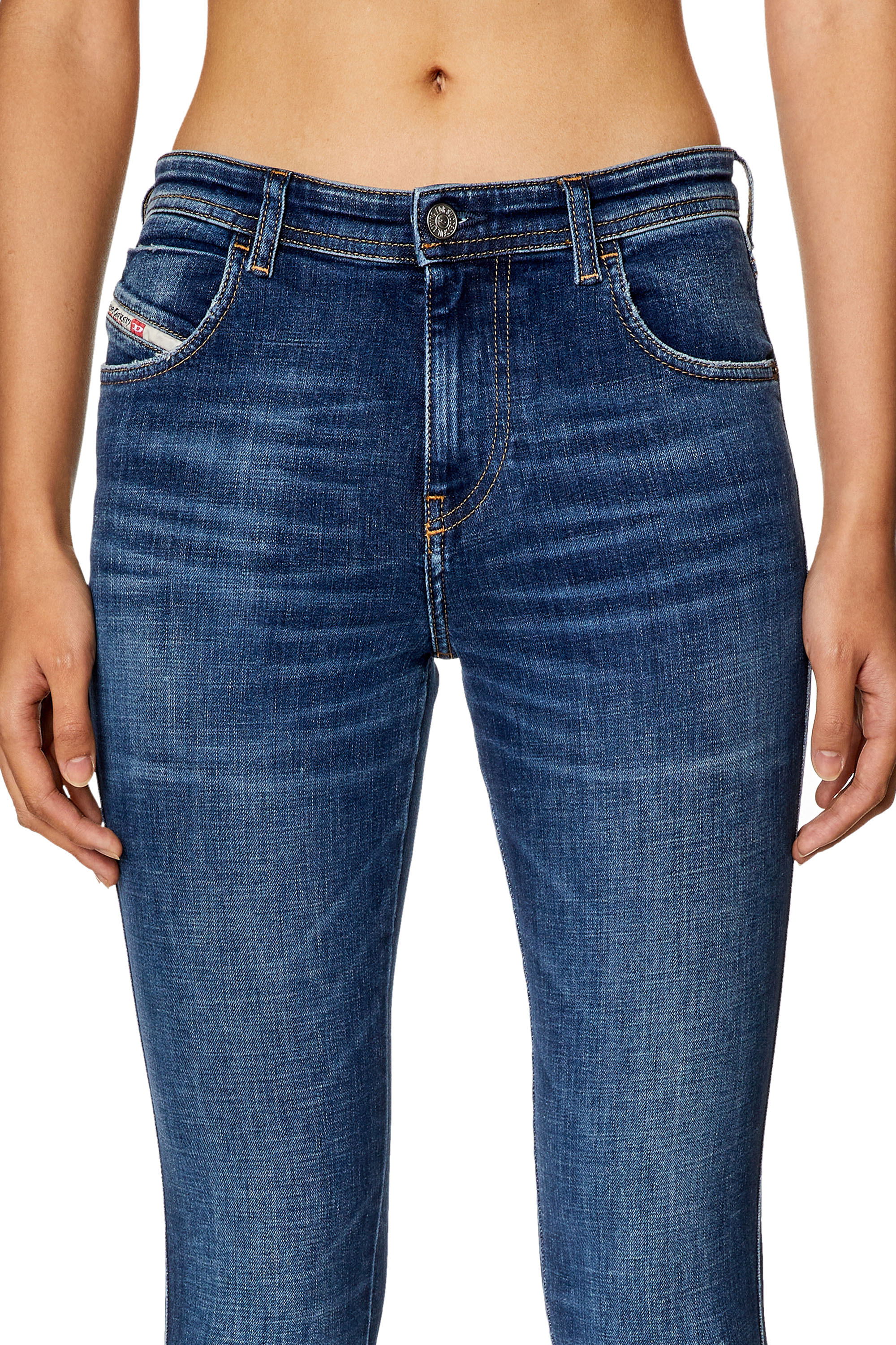 Diesel - Donna Skinny Jeans 2015 Babhila 09H63, Blu Scuro - Image 5