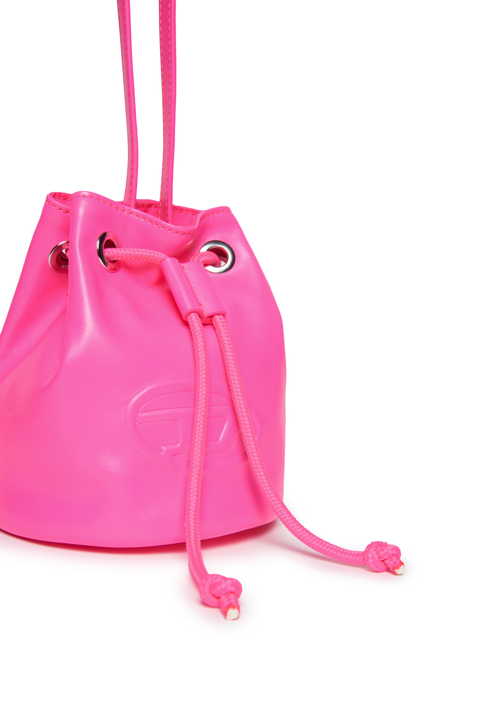 Diesel - WELLTY, Donna Borsa a secchiello in tessuto spalmato in Rosa - Image 3