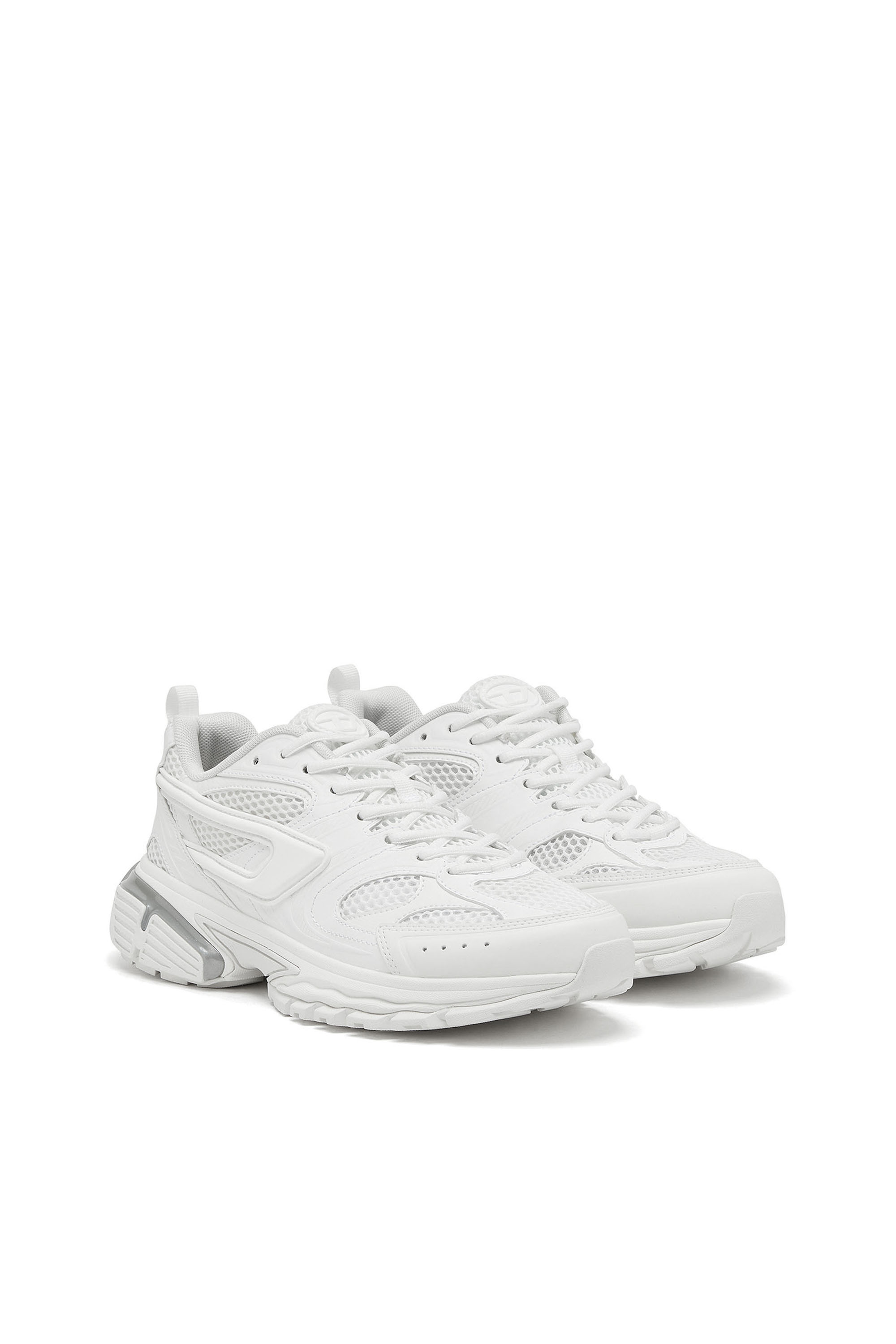 Diesel - S-SERENDIPITY PRO-X1, Man's S-Serendipity-Monochrome sneakers in mesh and PU in White - 2