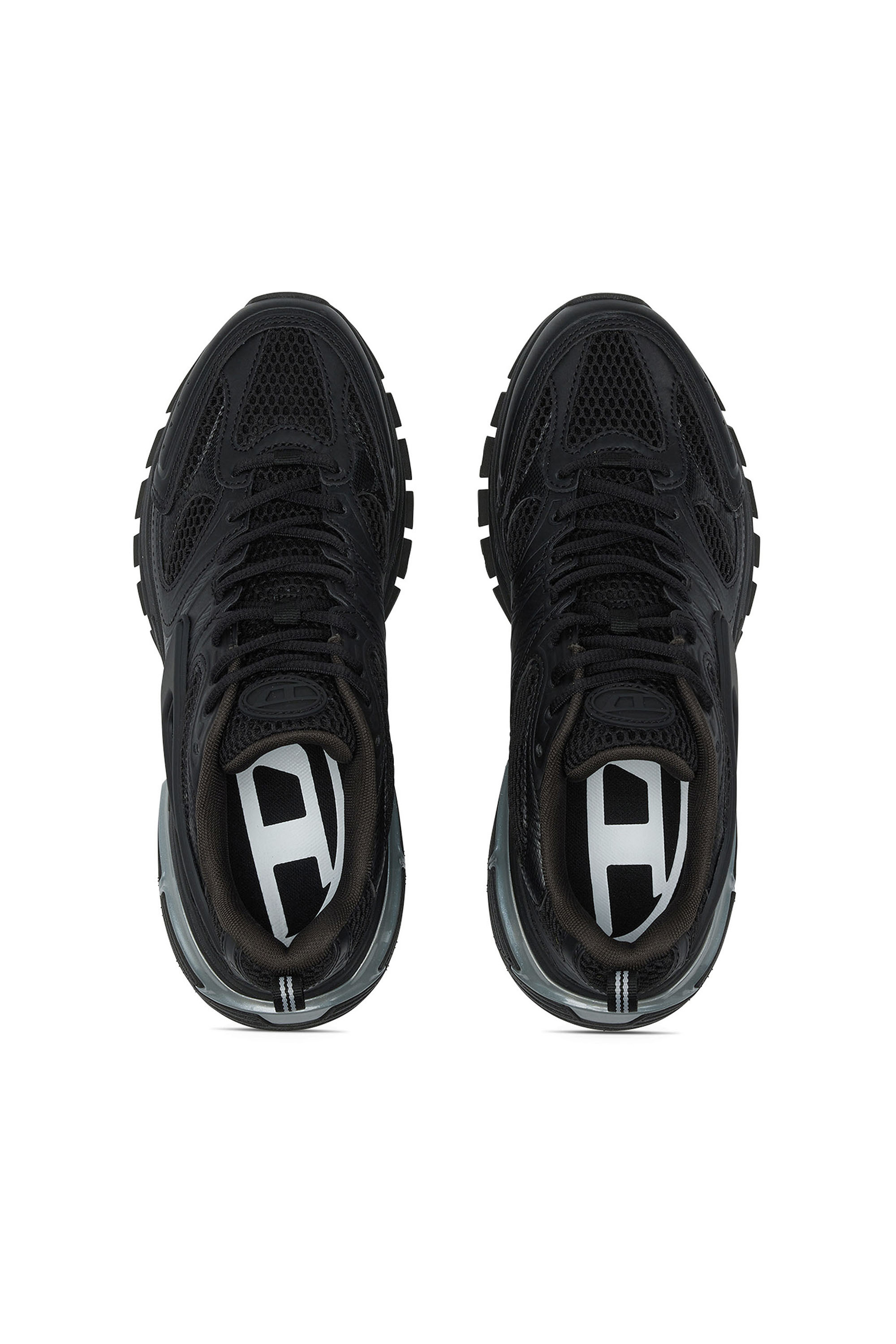 Diesel - S-SERENDIPITY PRO-X1, Man's S-Serendipity-Monochrome sneakers in mesh and PU in Black - 5