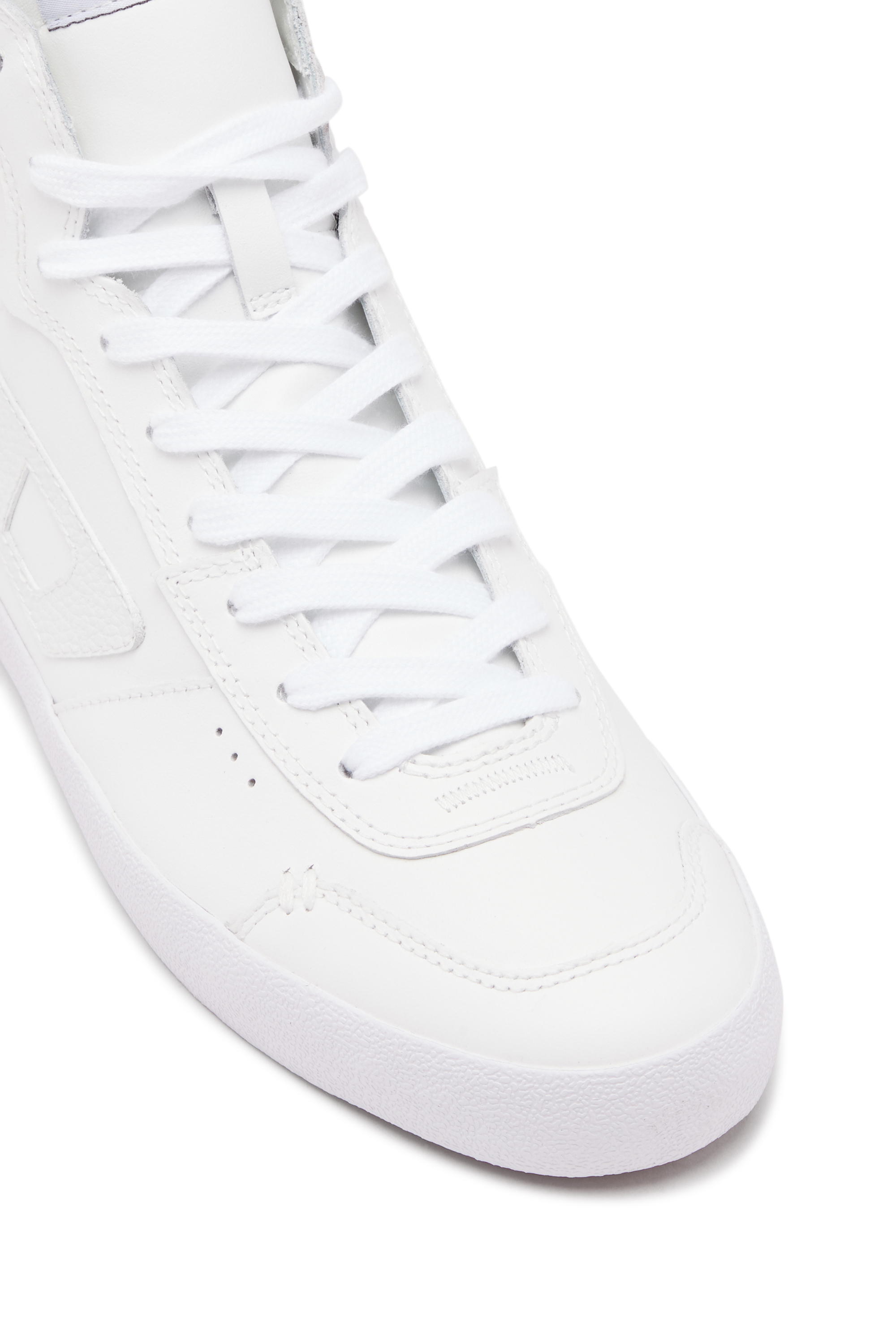 Diesel - S-LEROJI MID, Man's S-Leroji Mid-Leather high-top sneakers in White - 6