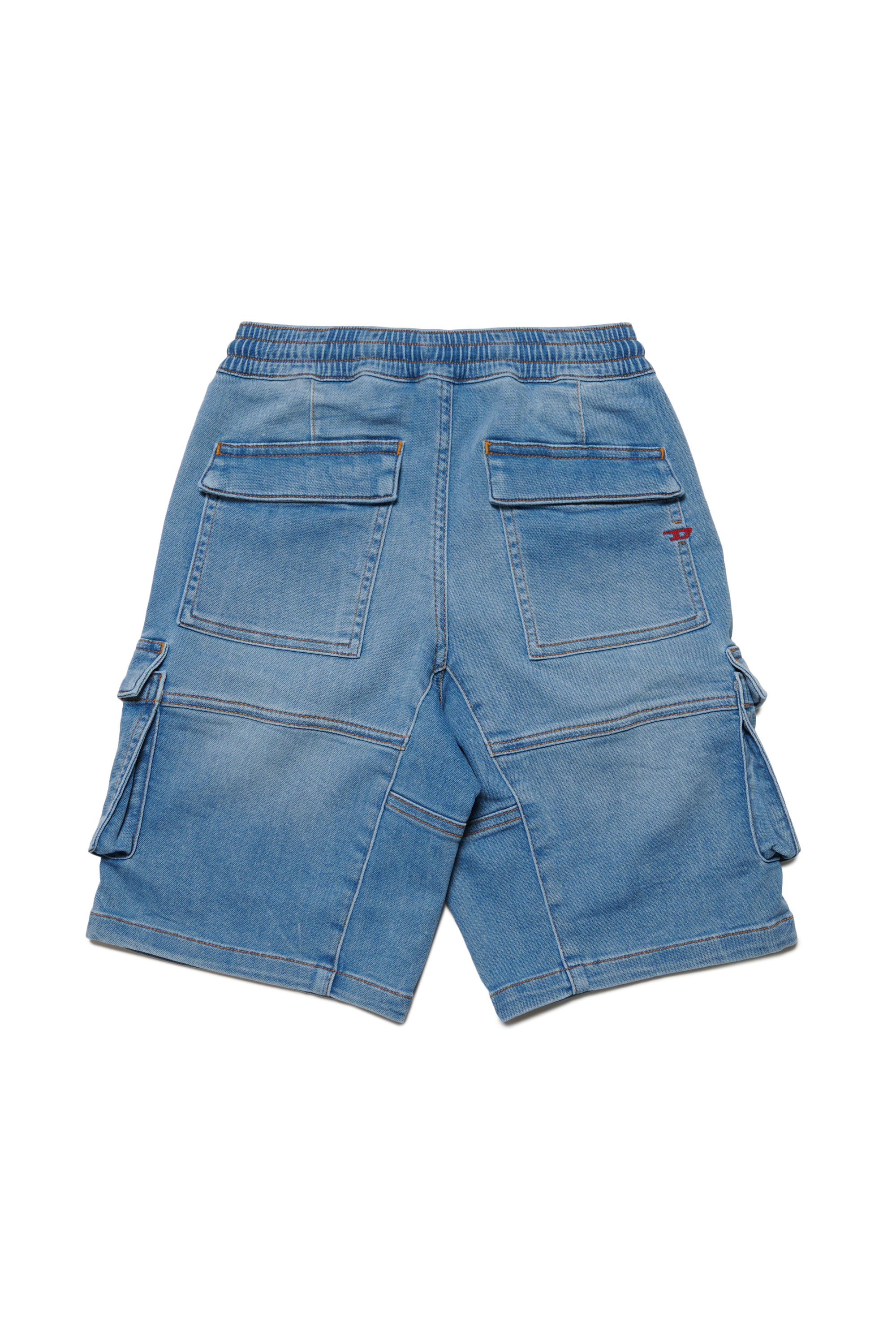 Diesel - D-KROOLEY-CARGO-SH-J JJJ, Uomo Shorts cargo Krooley in tessuto JoggJeans in Blu - Image 2