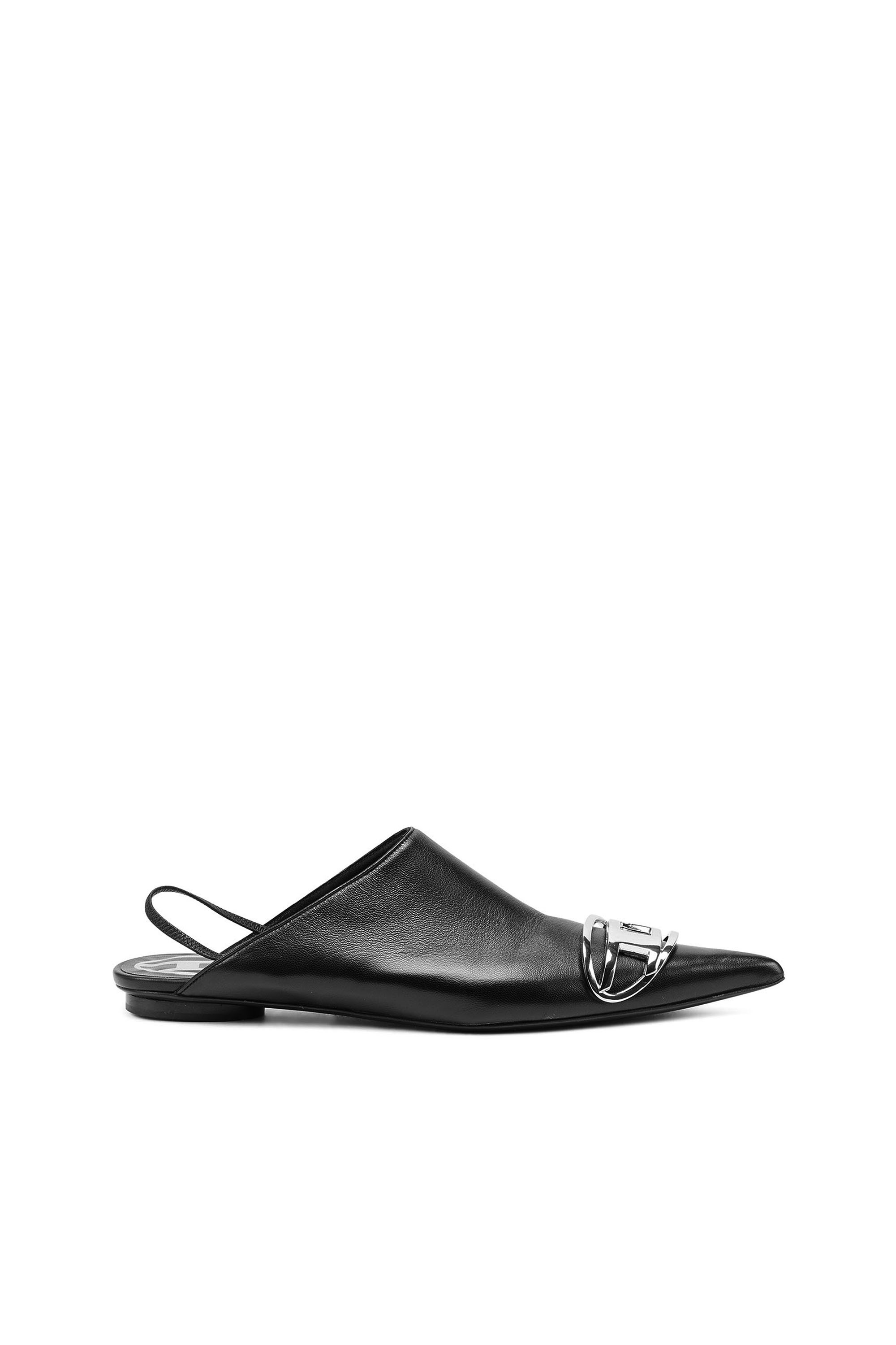 Diesel - D-VENUS B, Woman's D-Venus-Slingback mules in nappa leather in Black - 1