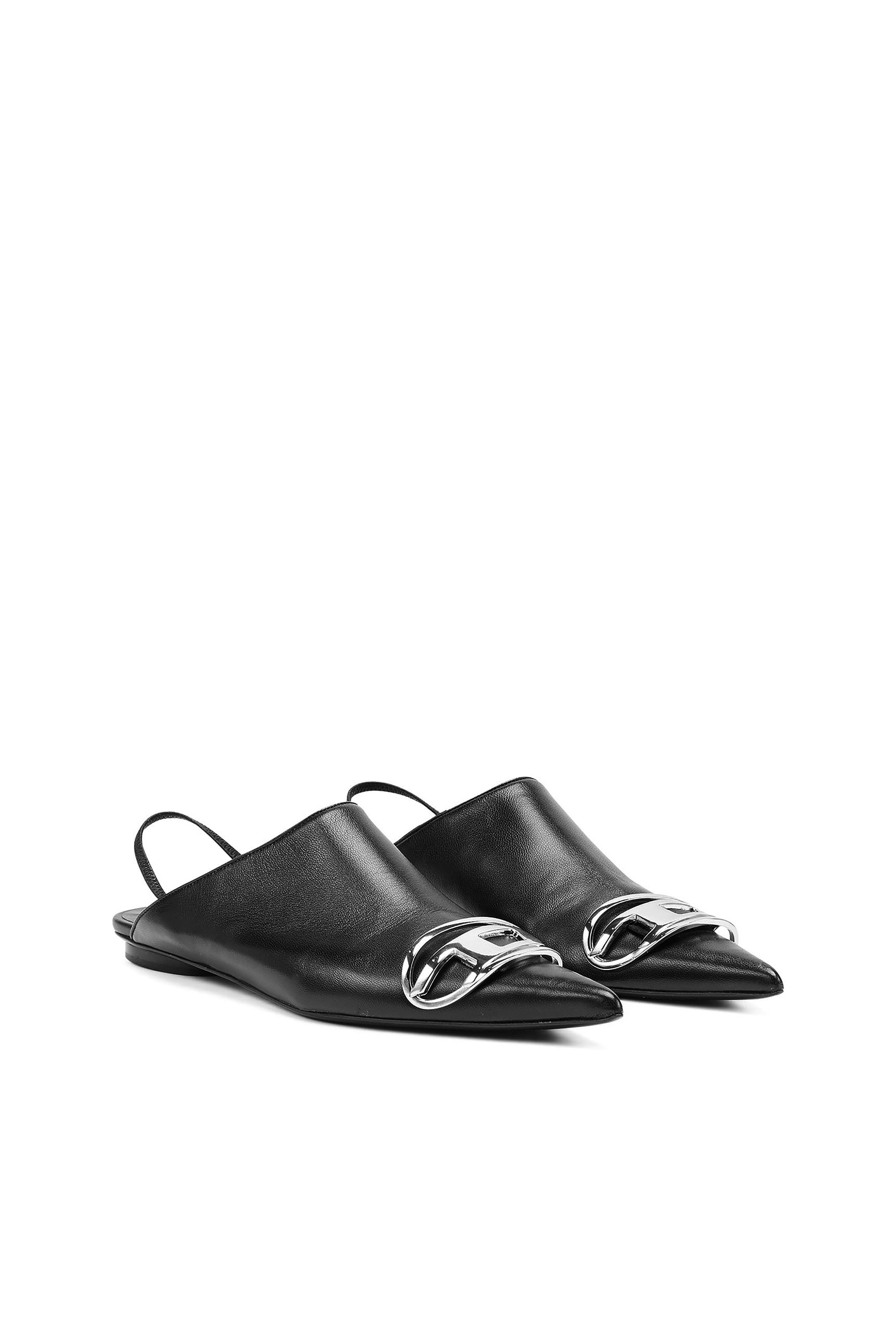 Diesel - D-VENUS B, Woman's D-Venus-Slingback mules in nappa leather in Black - 2