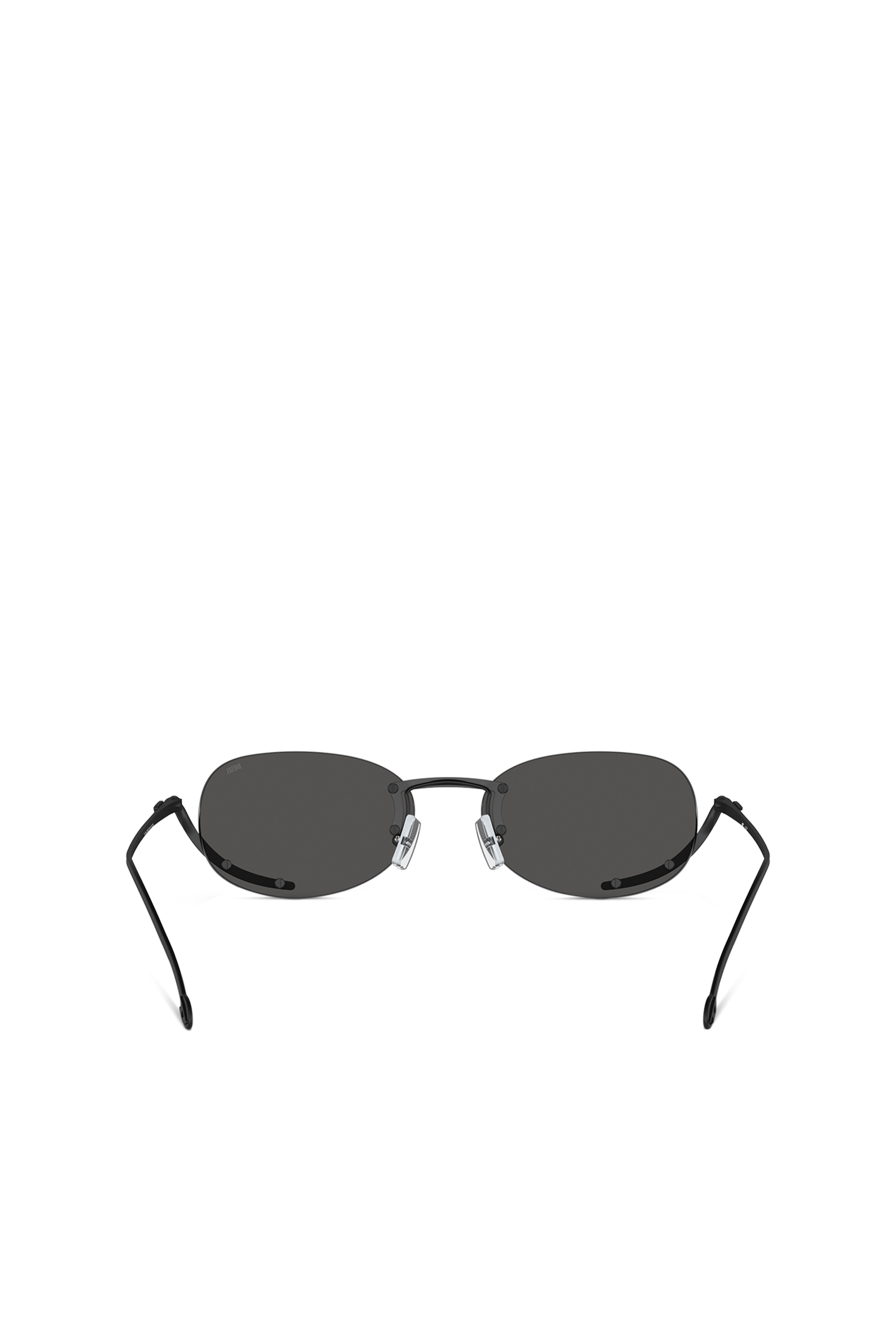 Diesel - 0DL1004, Unisex Oval sunglasses in Black - Image 3