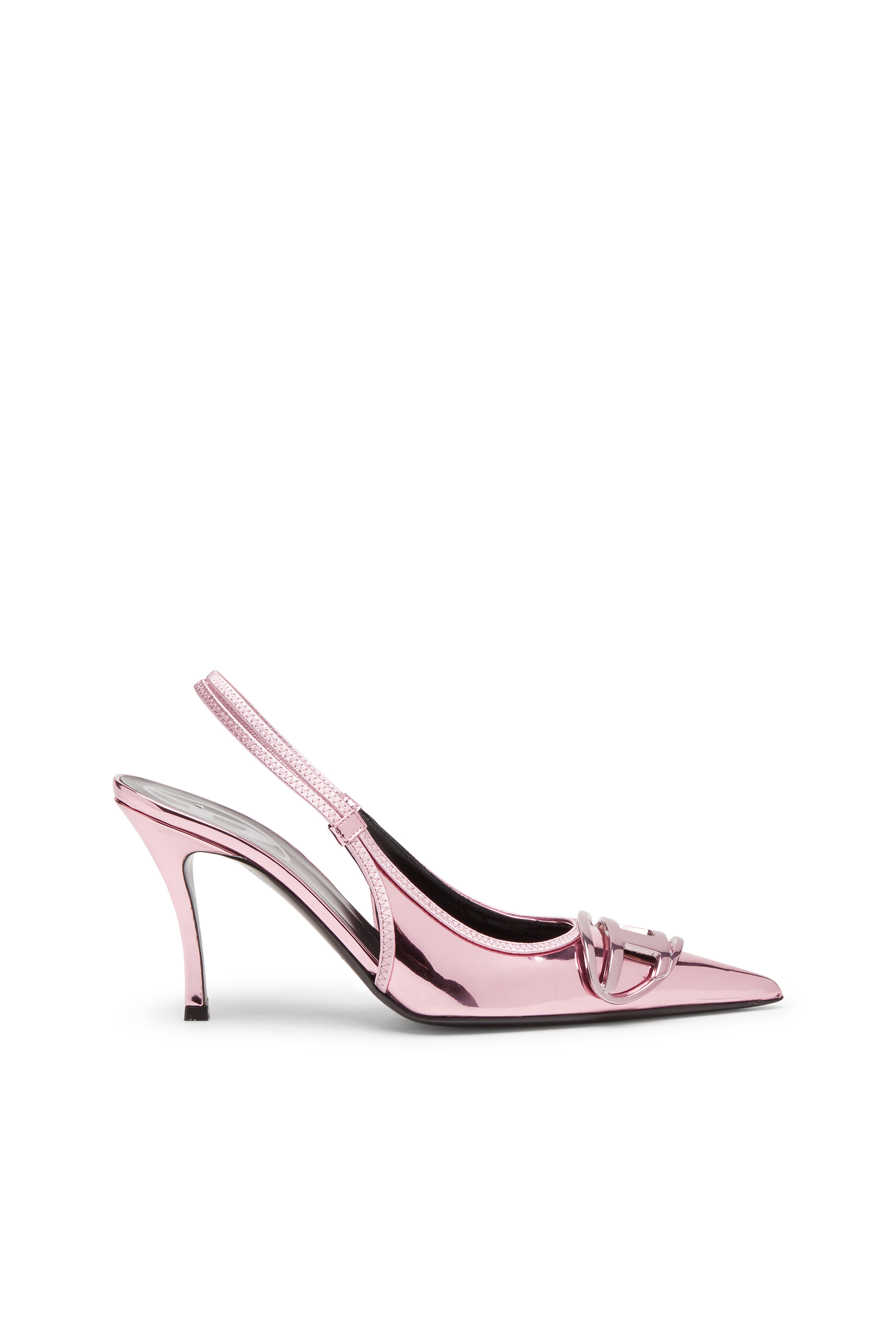 Diesel - D-VENUS SB, Woman's D-Venus-Slingback pumps with mirror finish in Pink - 1