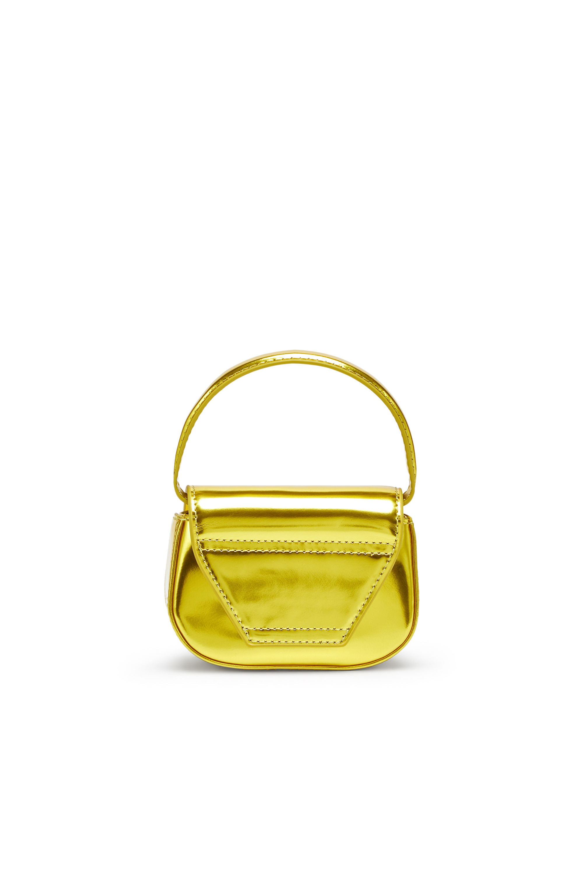 Diesel - 1DR-XS-S, Woman's 1DR-XS-S-Iconic mini bag in mirrored leather in Yellow - 3